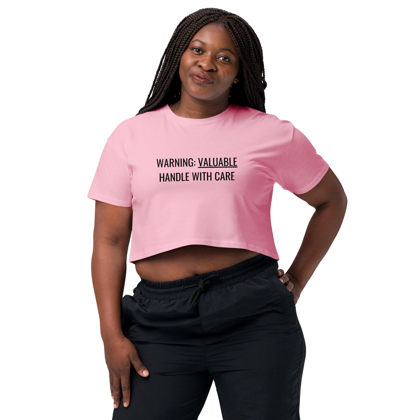 MTAM - 100% Combed Cotton Relaxed Fit Cropped Crop Top - Soft & Durable with Dropped Shoulders & Ribbed Neck