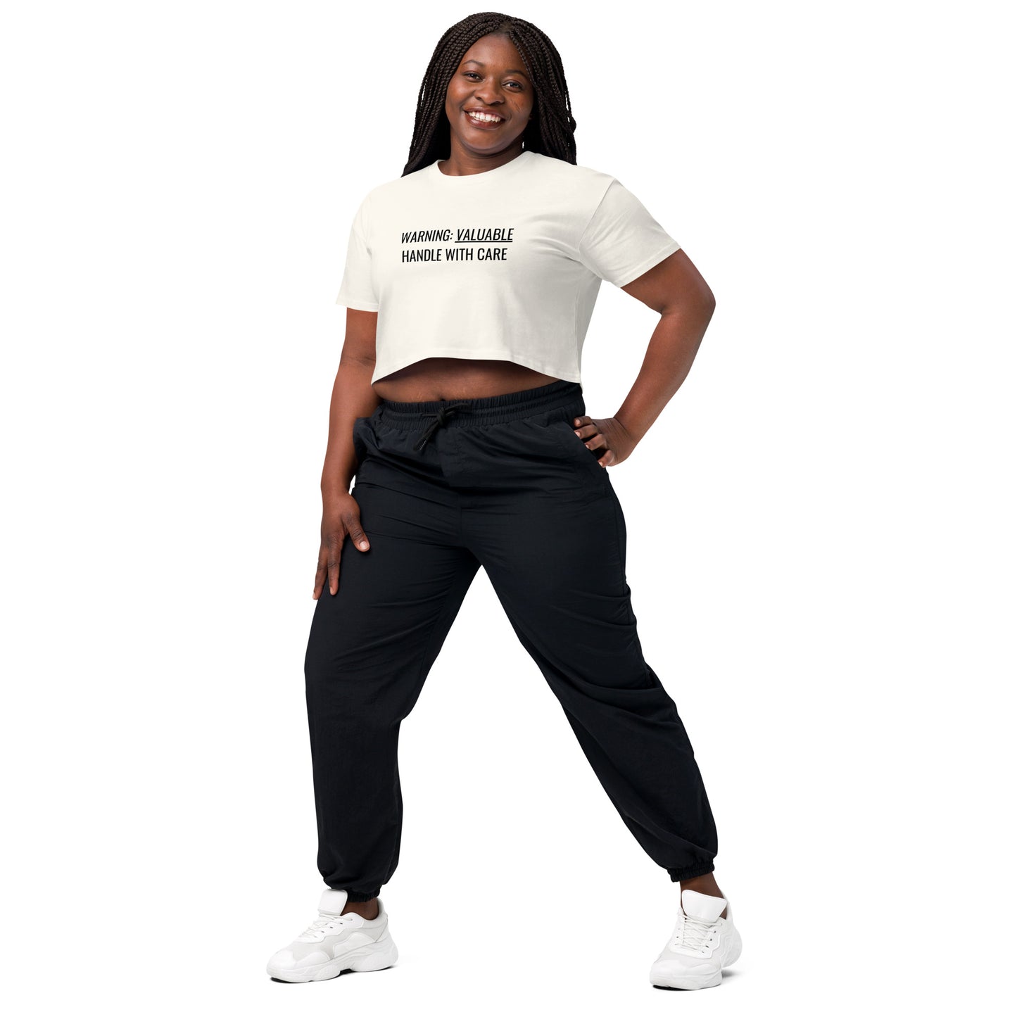 MTAM - 100% Combed Cotton Relaxed Fit Cropped Crop Top - Soft & Durable with Dropped Shoulders & Ribbed Neck