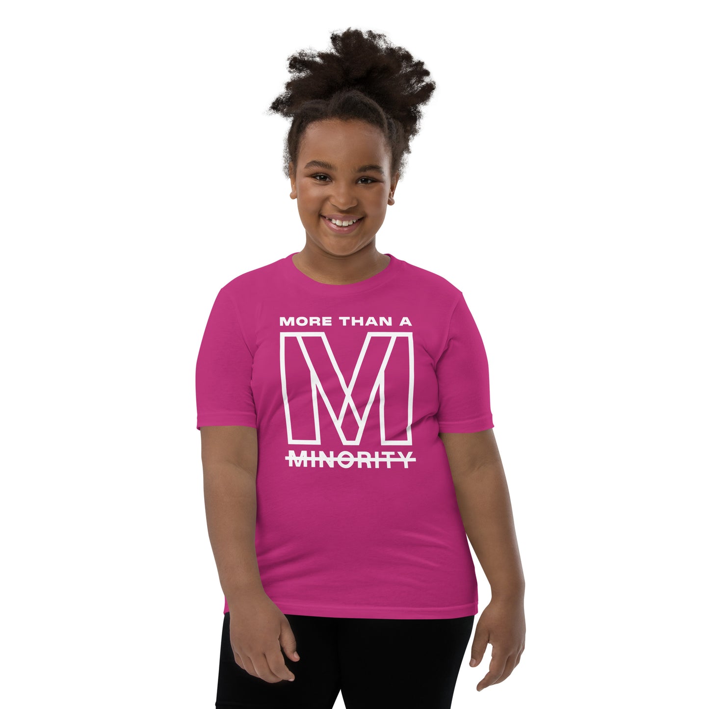 MTAM - More Than A Minority Tee - White Text | Soft, Lightweight, 100% Cotton, Pre-Shrunk