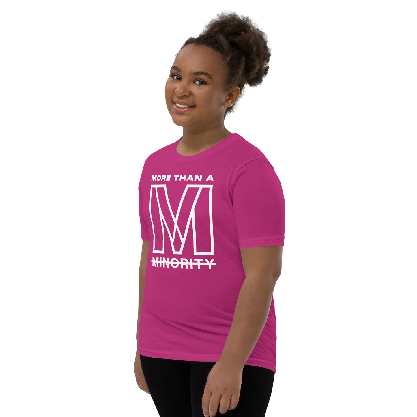 MTAM - More Than A Minority Tee - White Text | Soft, Lightweight, 100% Cotton, Pre-Shrunk