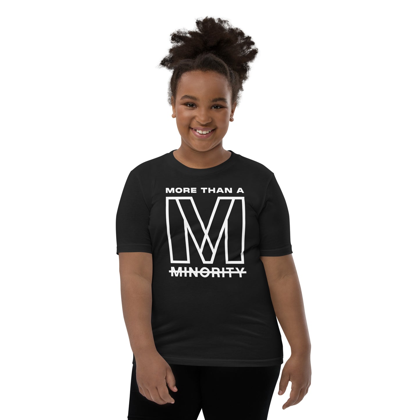 MTAM - More Than A Minority Tee - White Text | Soft, Lightweight, 100% Cotton, Pre-Shrunk