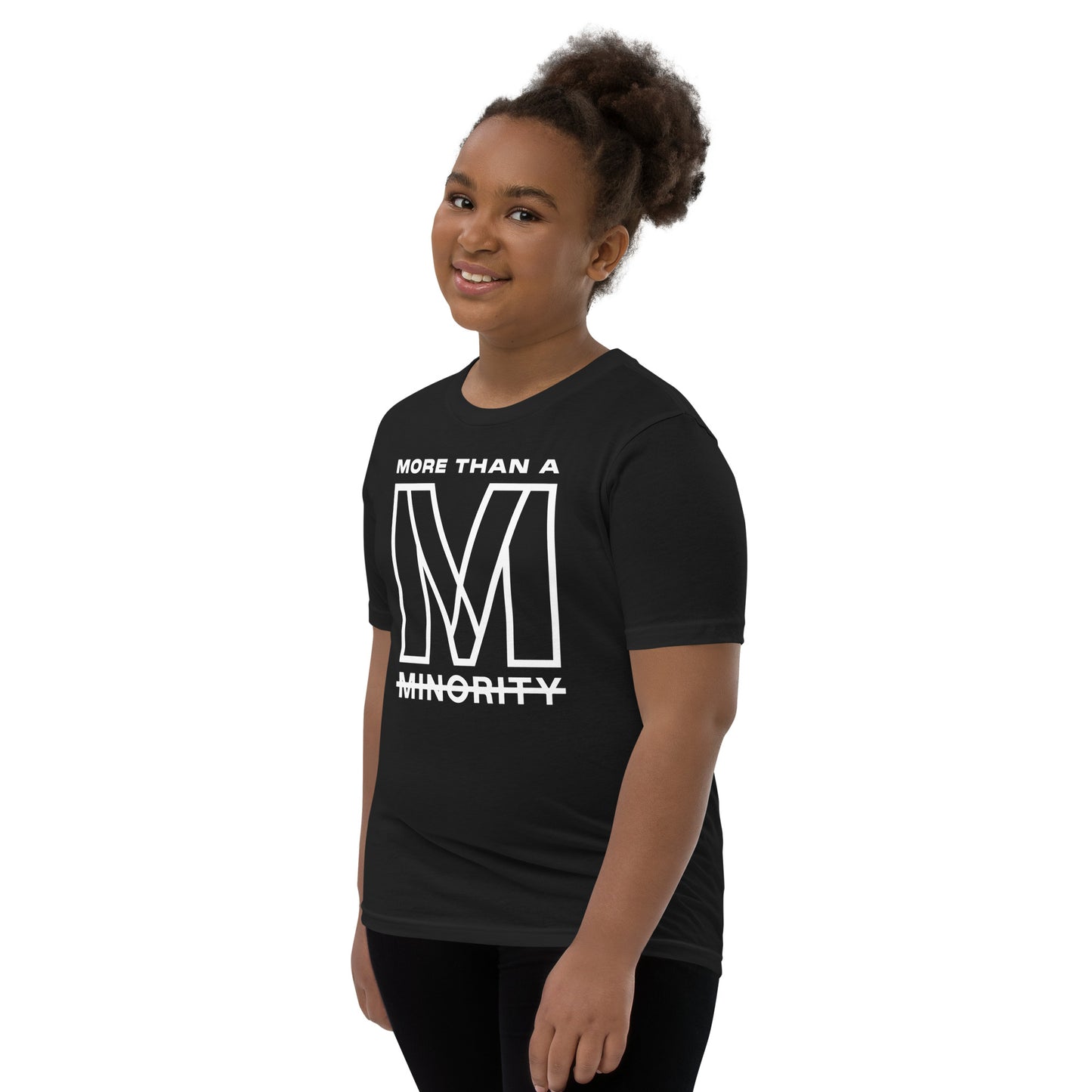 MTAM - More Than A Minority Tee - White Text | Soft, Lightweight, 100% Cotton, Pre-Shrunk