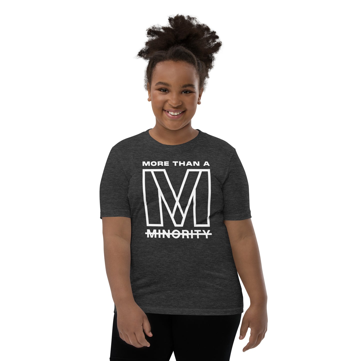 MTAM - More Than A Minority Tee - White Text | Soft, Lightweight, 100% Cotton, Pre-Shrunk