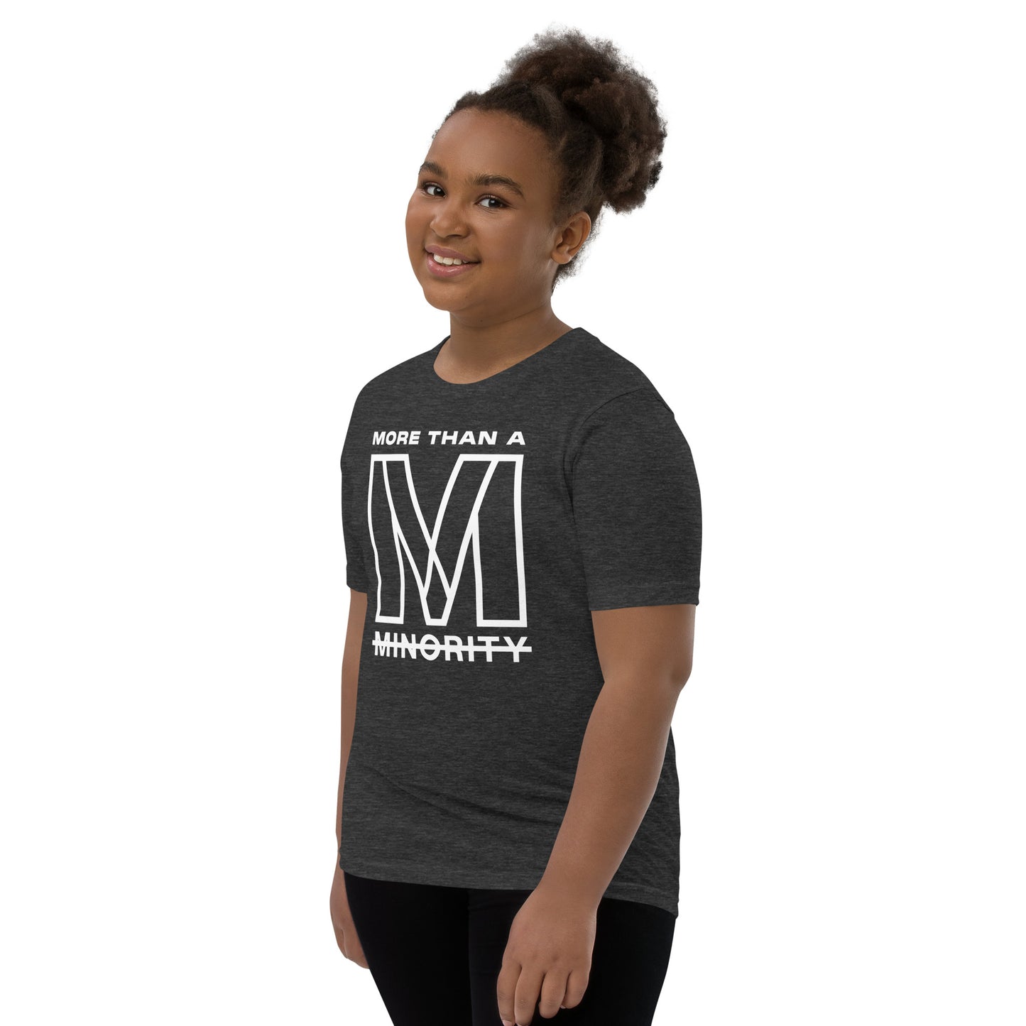 MTAM - More Than A Minority Tee - White Text | Soft, Lightweight, 100% Cotton, Pre-Shrunk