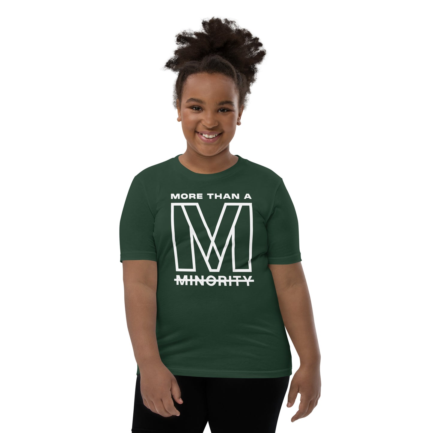 MTAM - More Than A Minority Tee - White Text | Soft, Lightweight, 100% Cotton, Pre-Shrunk