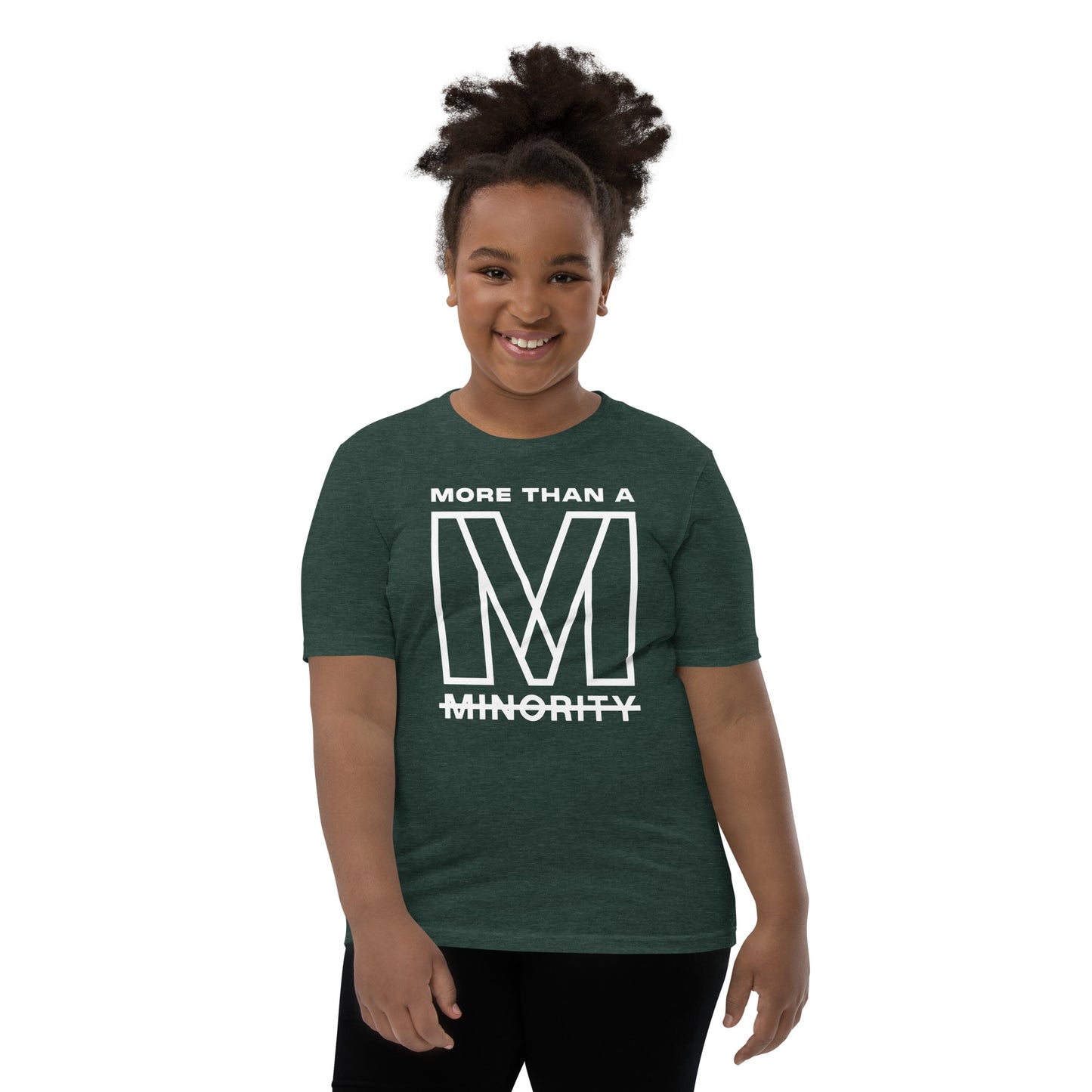 MTAM - More Than A Minority Tee - White Text | Soft, Lightweight, 100% Cotton, Pre-Shrunk