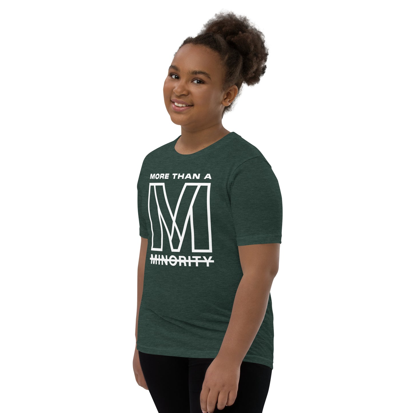 MTAM - More Than A Minority Tee - White Text | Soft, Lightweight, 100% Cotton, Pre-Shrunk