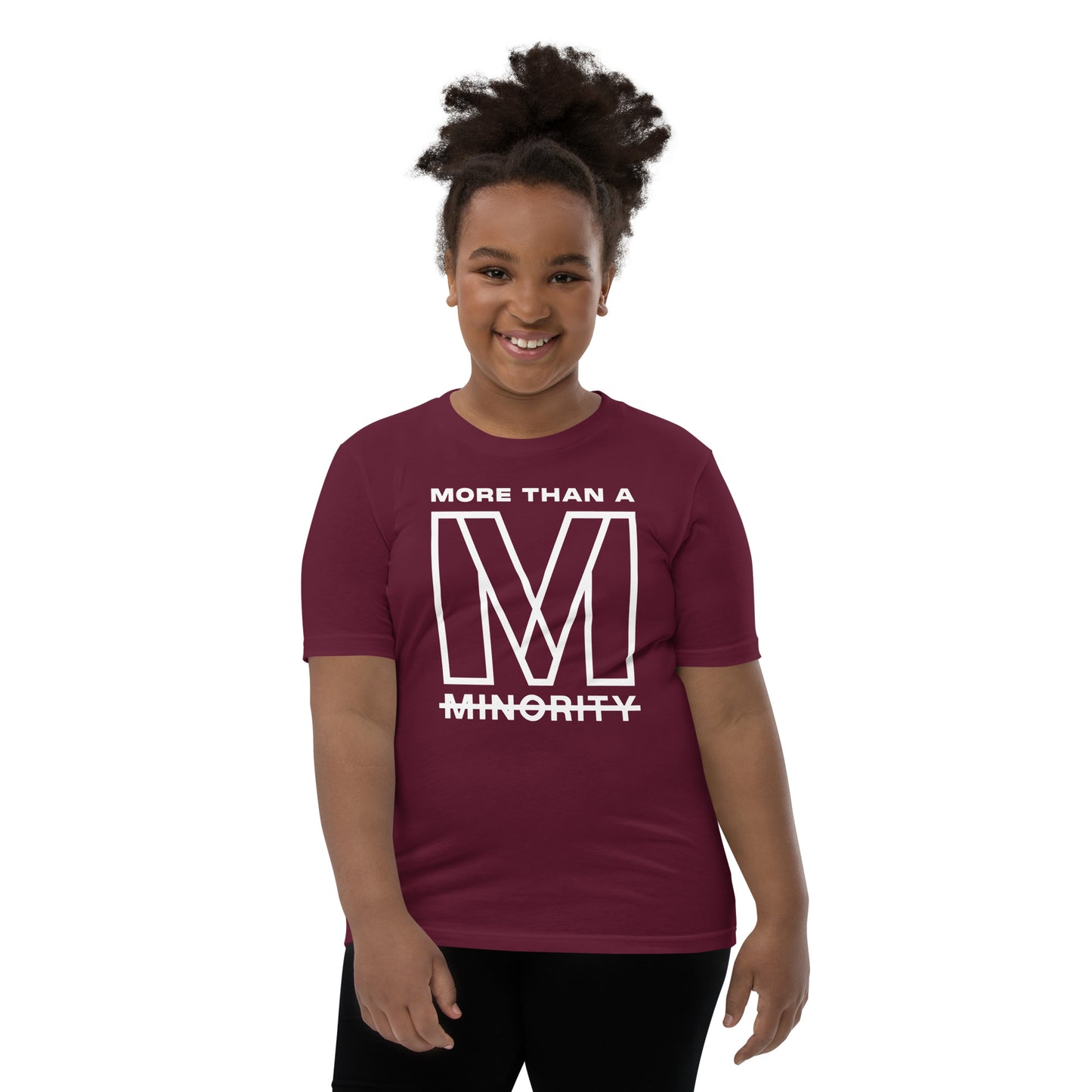 MTAM - More Than A Minority Tee - White Text | Soft, Lightweight, 100% Cotton, Pre-Shrunk