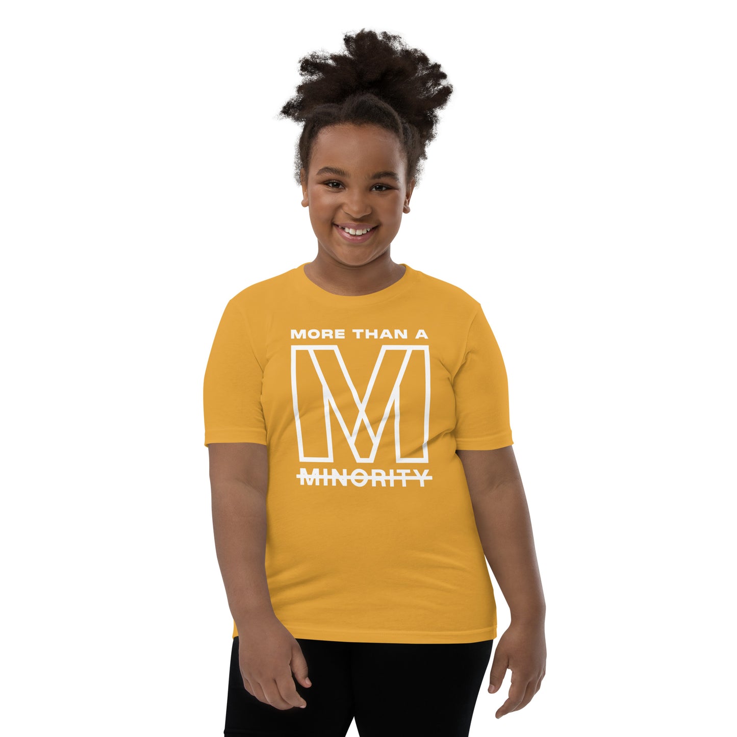 MTAM - More Than A Minority Tee - White Text | Soft, Lightweight, 100% Cotton, Pre-Shrunk