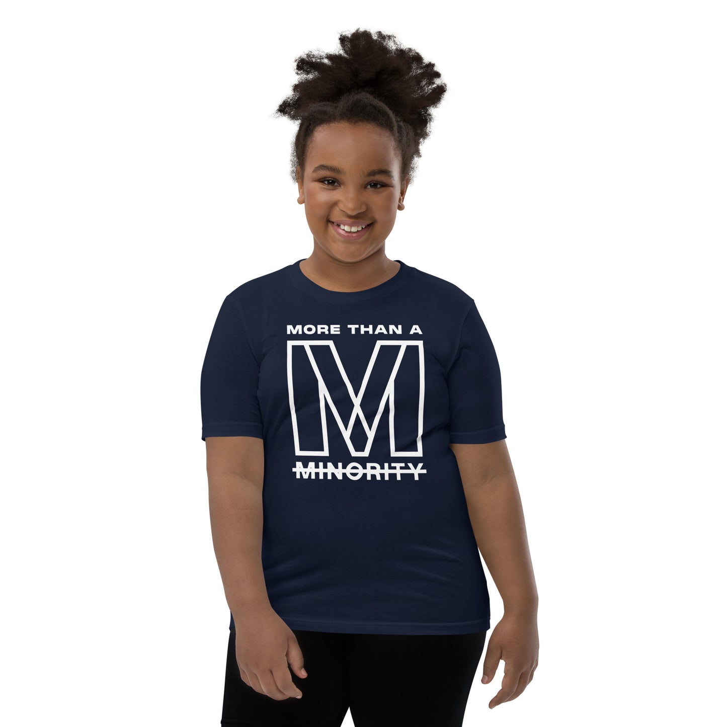 MTAM - More Than A Minority Tee - White Text | Soft, Lightweight, 100% Cotton, Pre-Shrunk