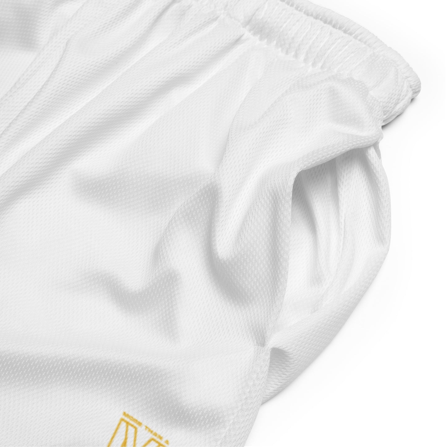 MTAM - Nothing Minor About Me Unisex Mesh Shorts (Gold Text) - Recycled Polyester, Moisture-Wicking, Stretch, UPF50+, Comfortable