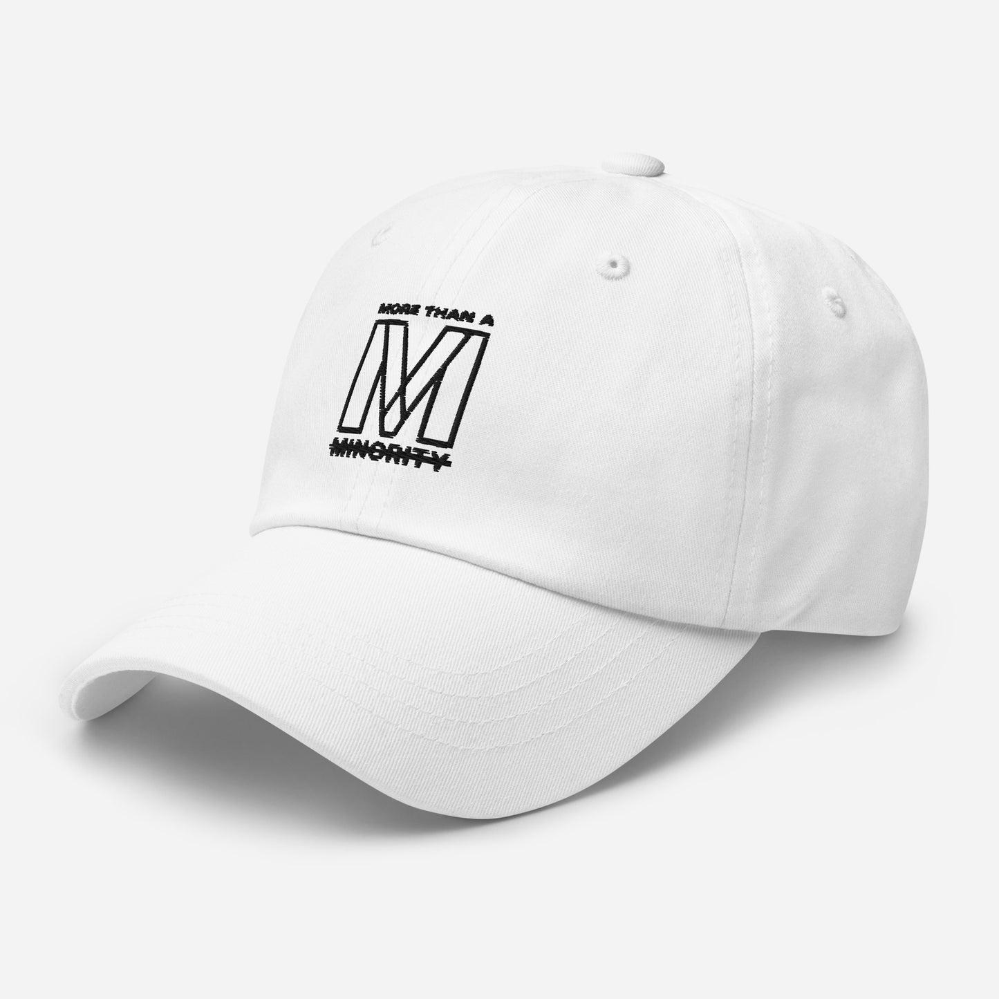 MTAM - Embroidered Logo Dad Hat- Black Text, 100% Cotton, Adjustable, Low Profile, Unstructured, curved visor, antique buckle