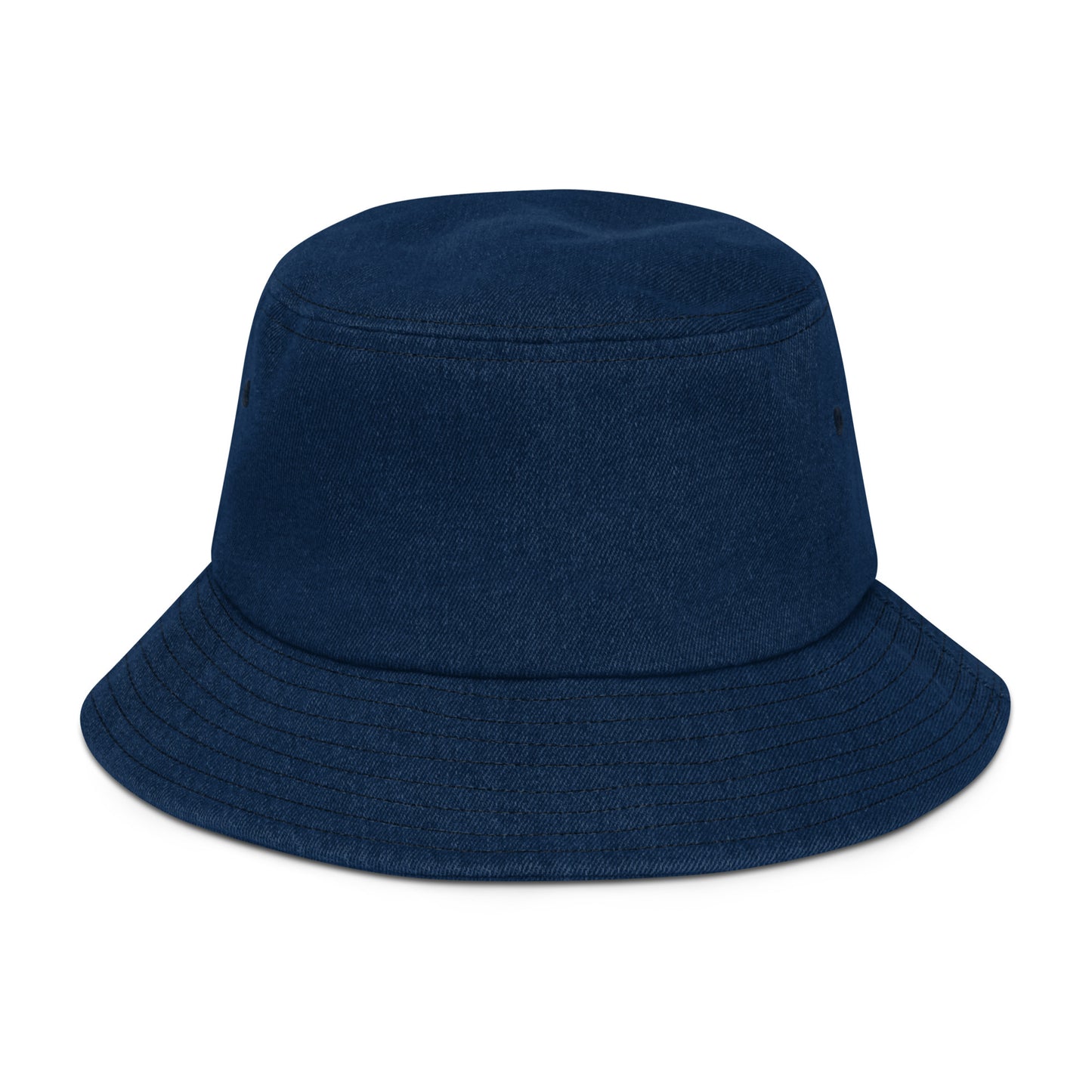 MTAM - Logo Embroidered Denim Bucket Hat | 100% Cotton | One Size Fits Most | Trendy & Versatile