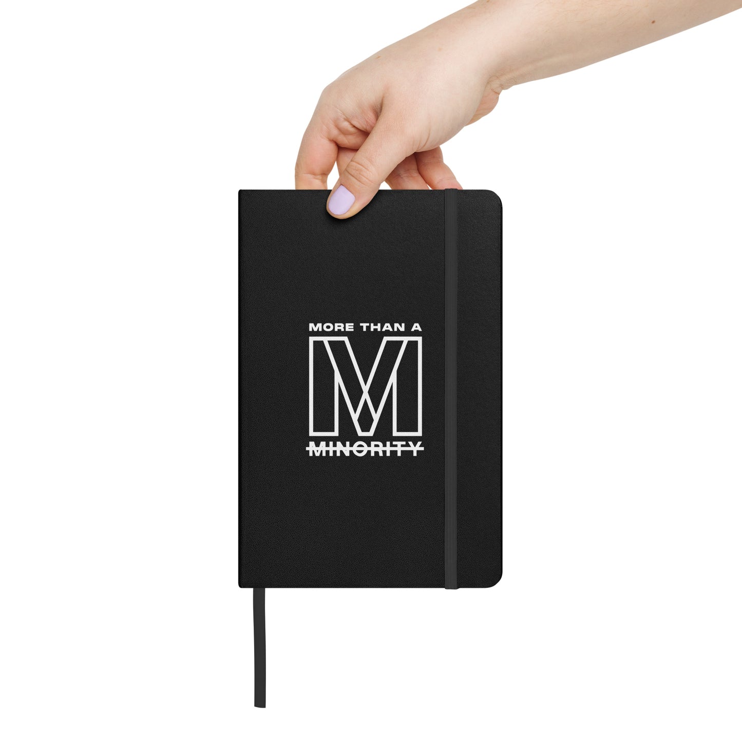 MTAM - More Than A Minority Hardcover bound notebook - Elegant, Durable, and Functional with Elastic Closure and Ribbon Marker - Perfect for Writing and Note-Taking