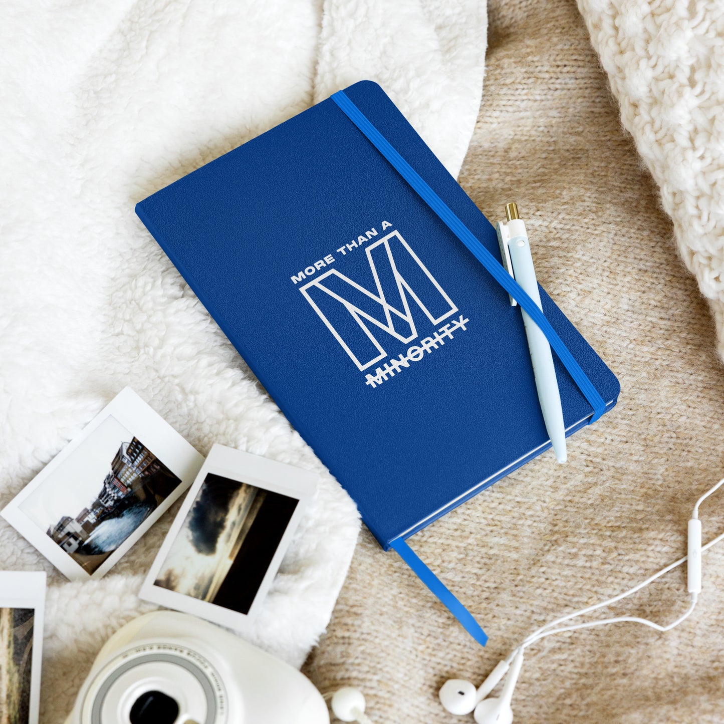 MTAM - More Than A Minority Hardcover bound notebook - Elegant, Durable, and Functional with Elastic Closure and Ribbon Marker - Perfect for Writing and Note-Taking