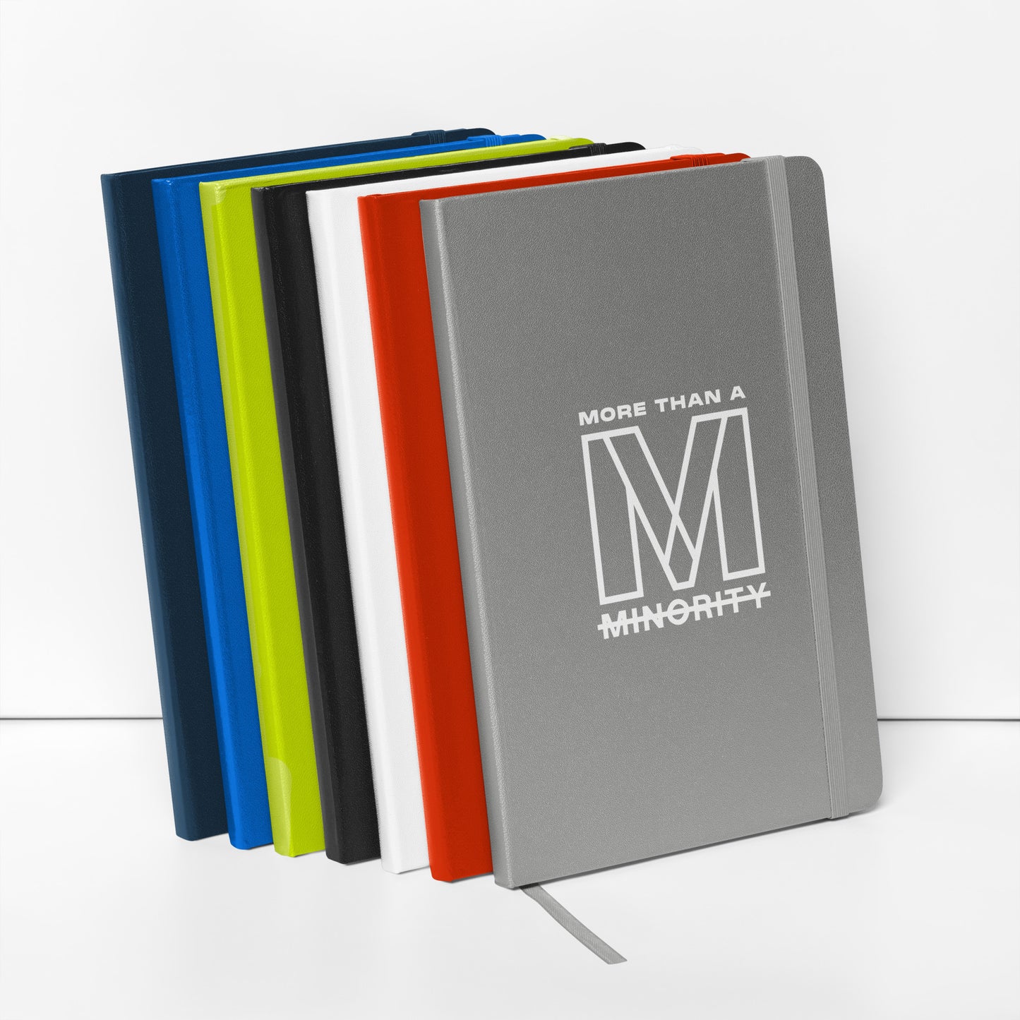 MTAM - More Than A Minority Hardcover bound notebook - Elegant, Durable, and Functional with Elastic Closure and Ribbon Marker - Perfect for Writing and Note-Taking