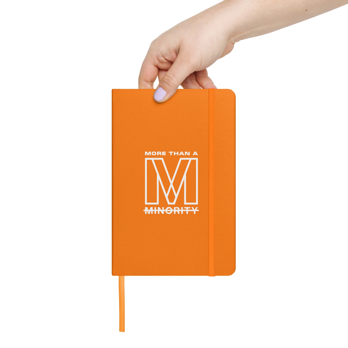 MTAM - More Than A Minority Hardcover bound notebook - Elegant, Durable, and Functional with Elastic Closure and Ribbon Marker - Perfect for Writing and Note-Taking