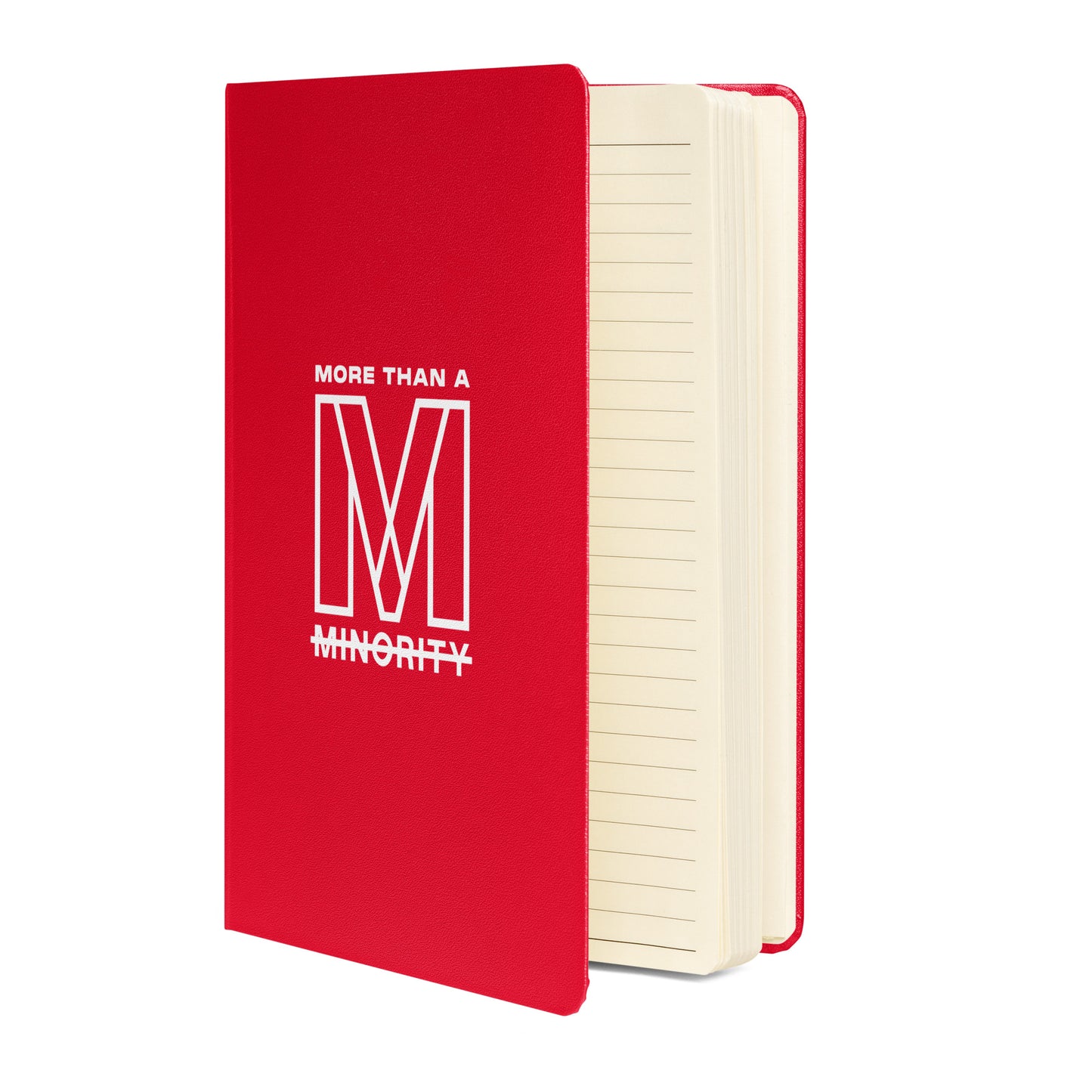 MTAM - More Than A Minority Hardcover bound notebook - Elegant, Durable, and Functional with Elastic Closure and Ribbon Marker - Perfect for Writing and Note-Taking