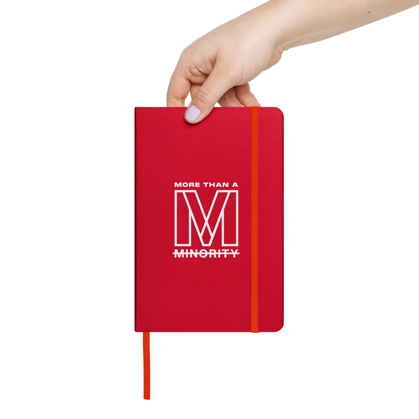 MTAM - More Than A Minority Hardcover bound notebook - Elegant, Durable, and Functional with Elastic Closure and Ribbon Marker - Perfect for Writing and Note-Taking