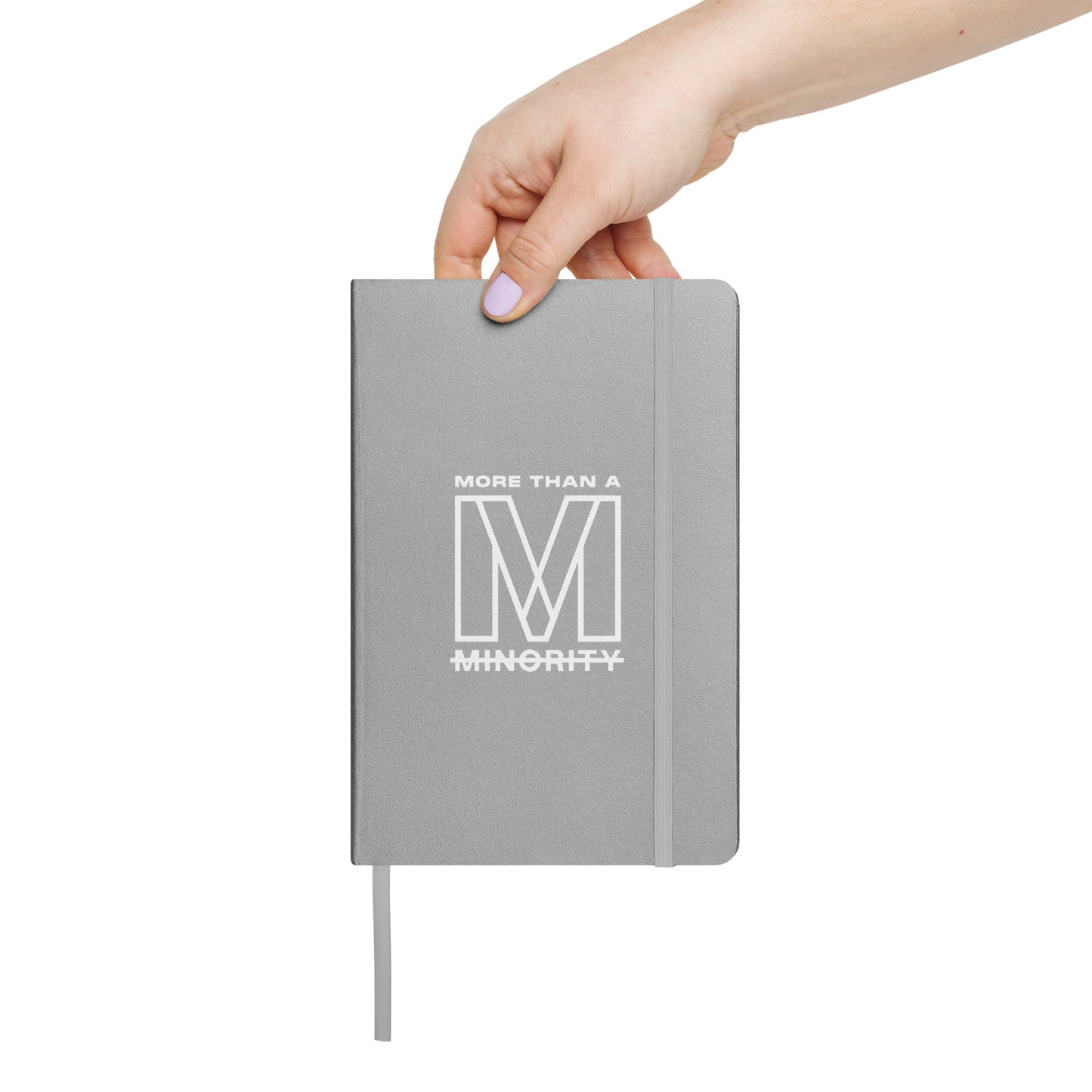 MTAM - More Than A Minority Hardcover bound notebook - Elegant, Durable, and Functional with Elastic Closure and Ribbon Marker - Perfect for Writing and Note-Taking