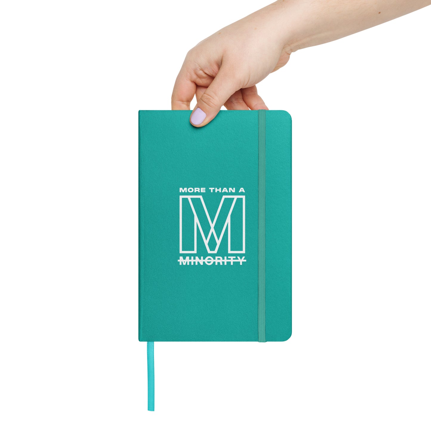 MTAM - More Than A Minority Hardcover bound notebook - Elegant, Durable, and Functional with Elastic Closure and Ribbon Marker - Perfect for Writing and Note-Taking