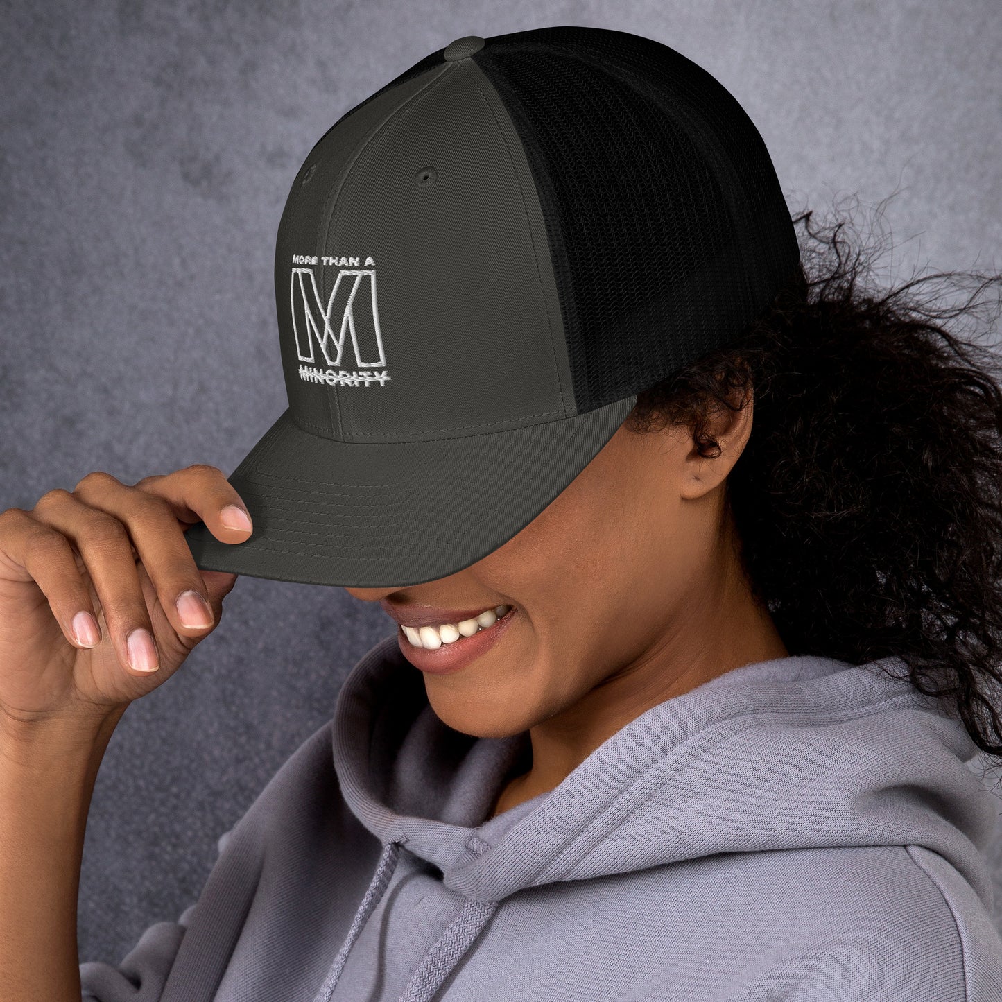 MTAM -Logo Trucker Cap, Mesh Back, Adjustable Snapback Hat, Comfortable Six-Panel Cap