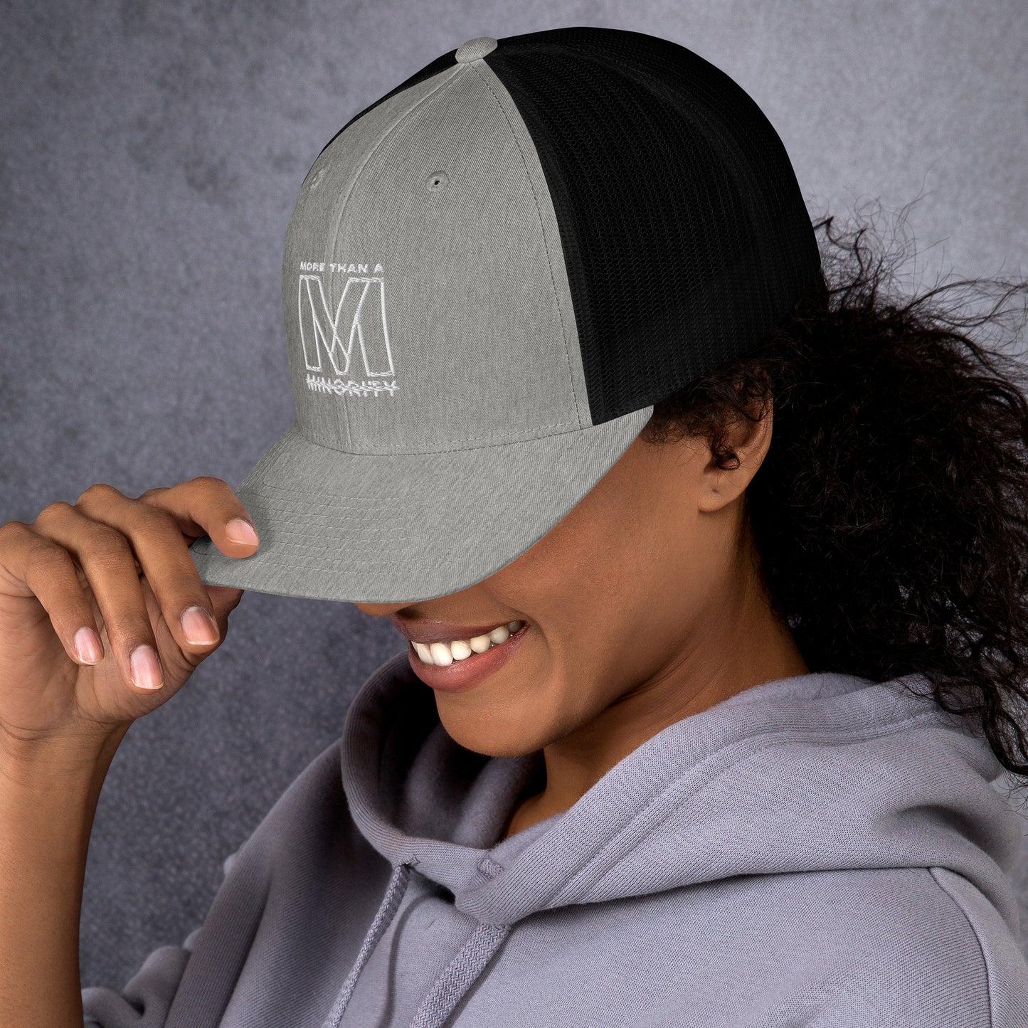 MTAM -Logo Trucker Cap, Mesh Back, Adjustable Snapback Hat, Comfortable Six-Panel Cap