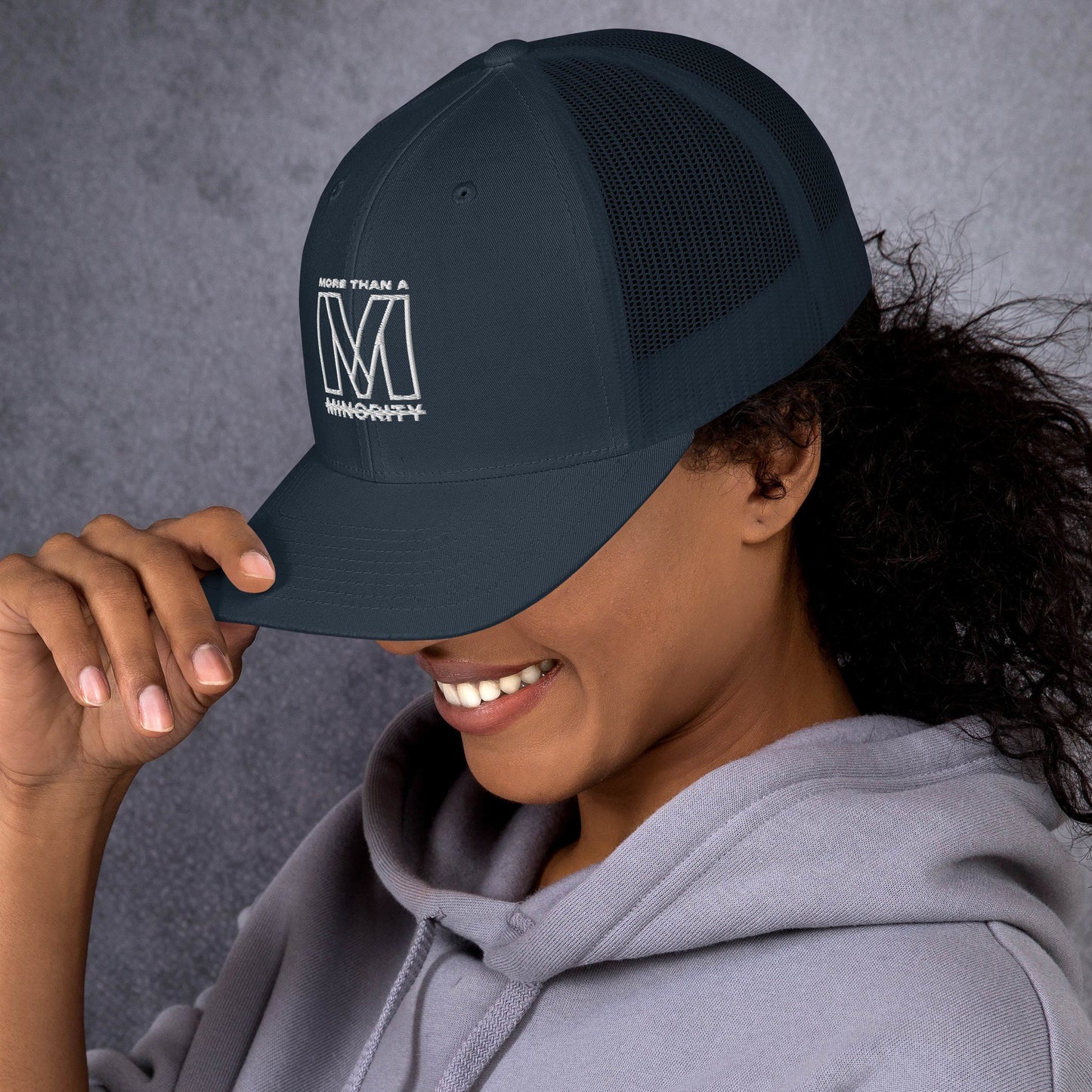 MTAM -Logo Trucker Cap, Mesh Back, Adjustable Snapback Hat, Comfortable Six-Panel Cap