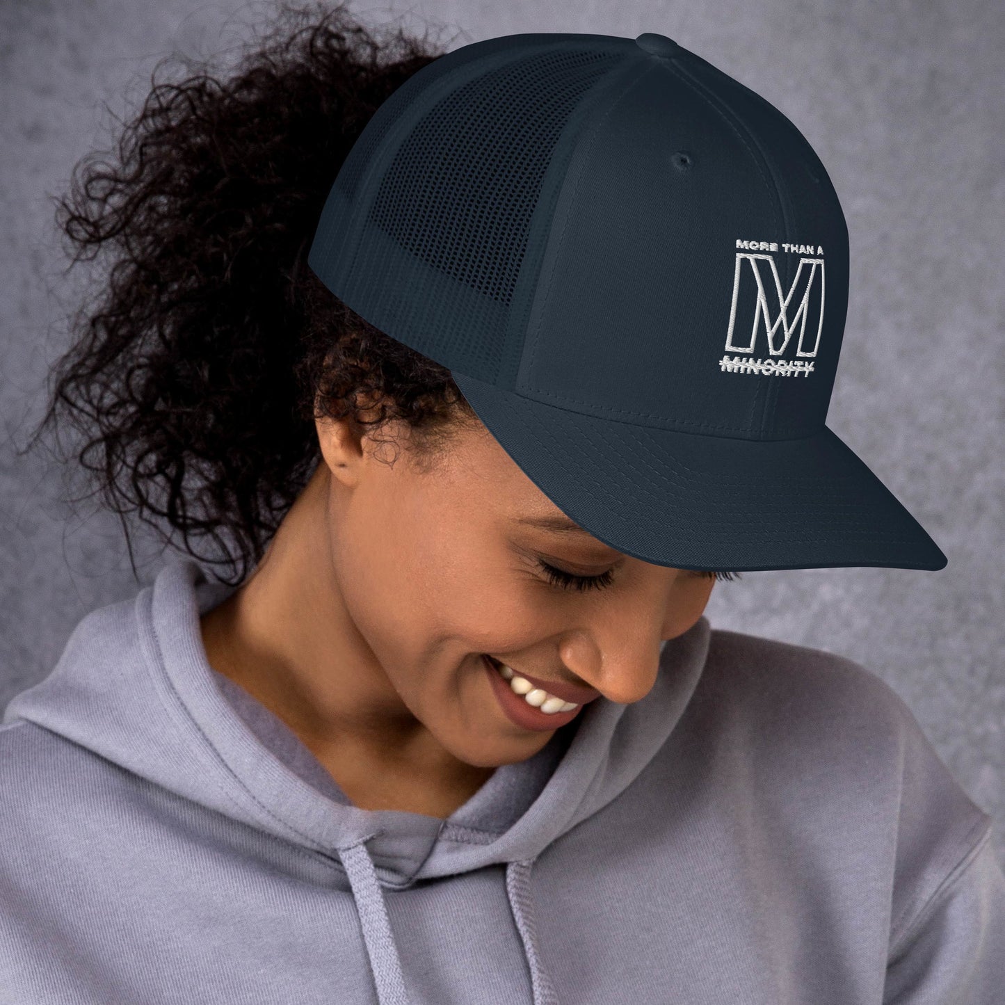 MTAM -Logo Trucker Cap, Mesh Back, Adjustable Snapback Hat, Comfortable Six-Panel Cap