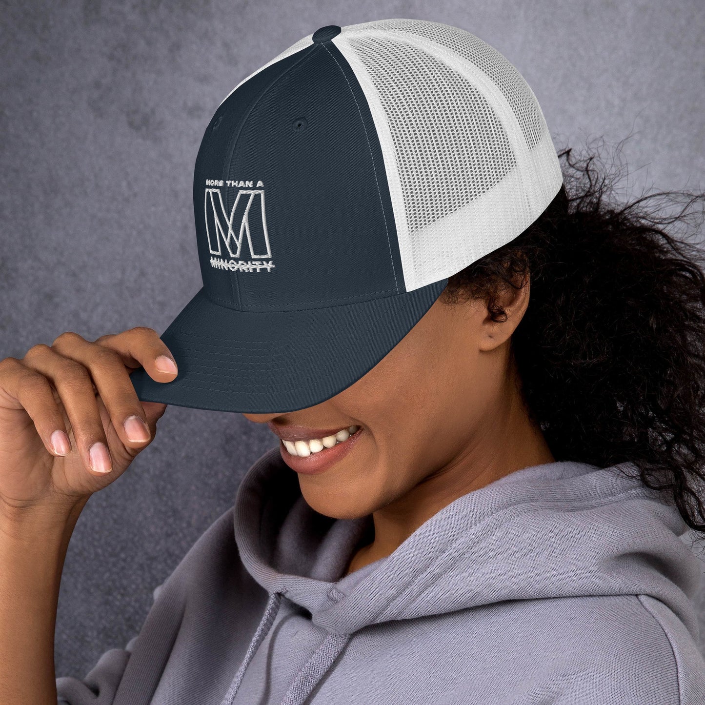 MTAM -Logo Trucker Cap, Mesh Back, Adjustable Snapback Hat, Comfortable Six-Panel Cap