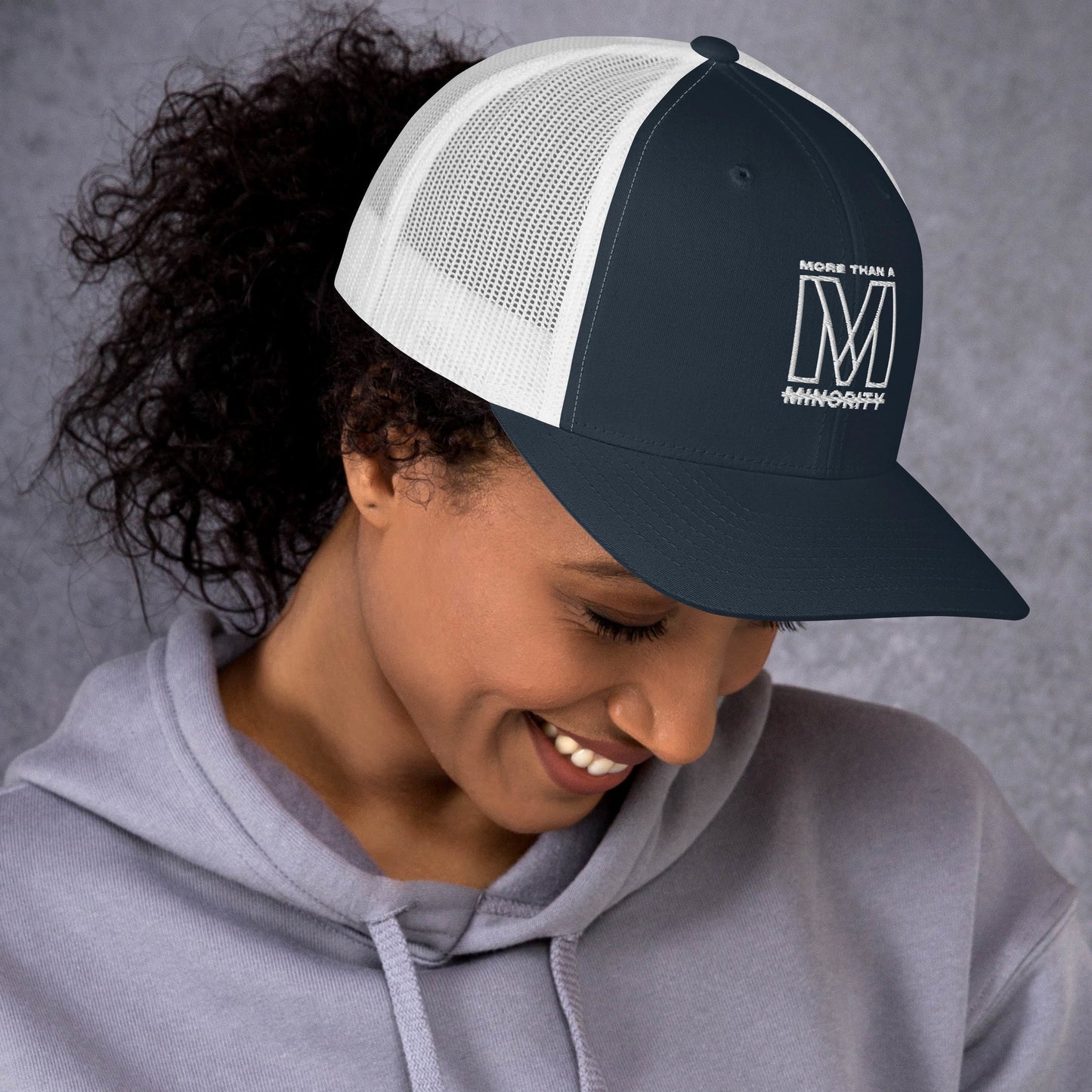 MTAM -Logo Trucker Cap, Mesh Back, Adjustable Snapback Hat, Comfortable Six-Panel Cap