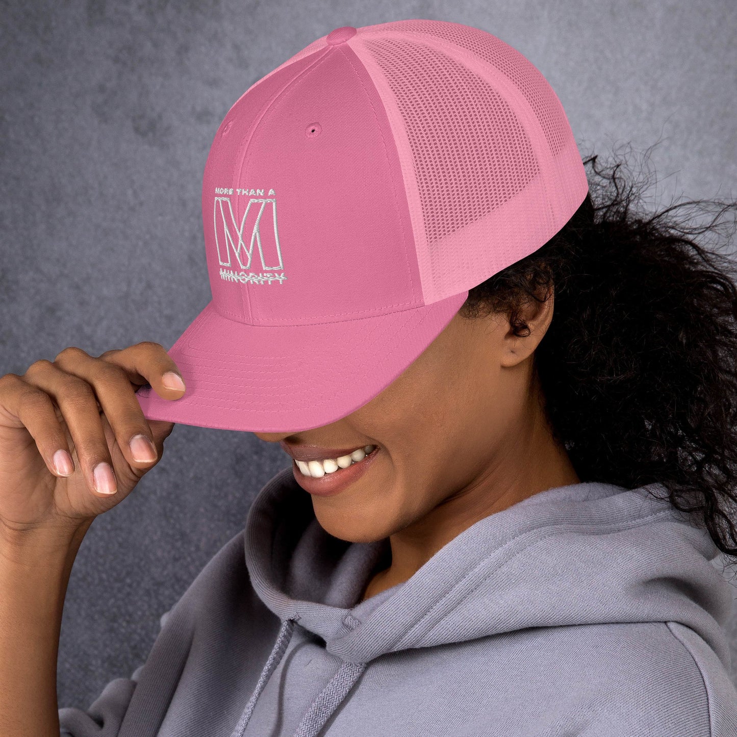 MTAM -Logo Trucker Cap, Mesh Back, Adjustable Snapback Hat, Comfortable Six-Panel Cap