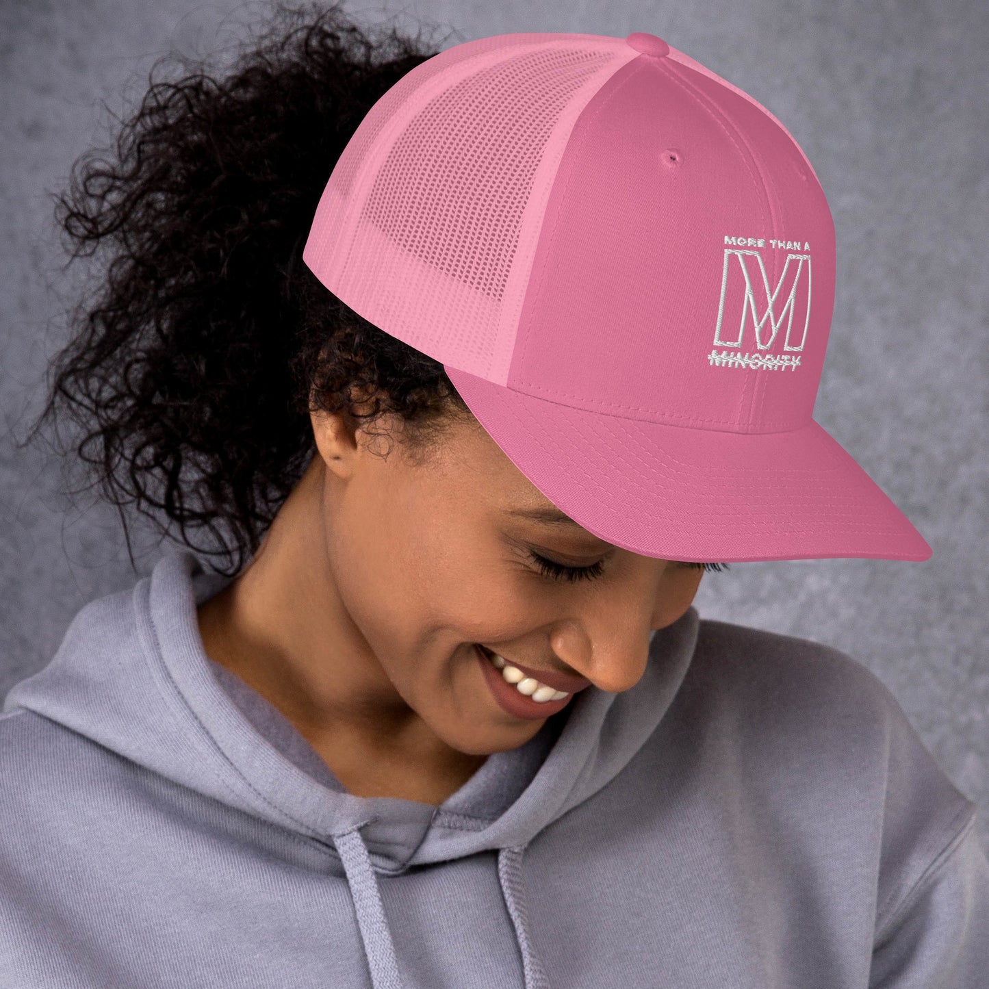 MTAM -Logo Trucker Cap, Mesh Back, Adjustable Snapback Hat, Comfortable Six-Panel Cap