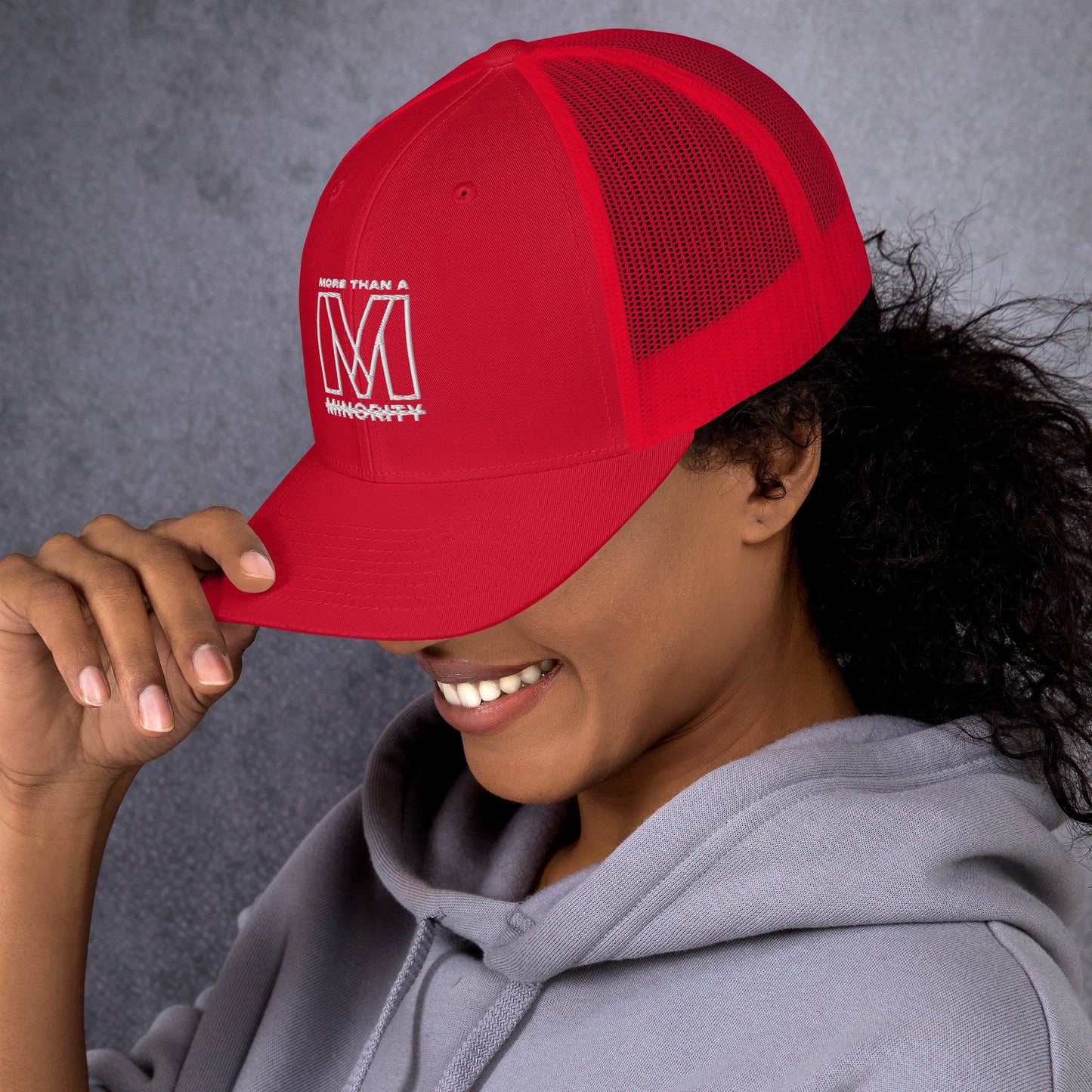 MTAM -Logo Trucker Cap, Mesh Back, Adjustable Snapback Hat, Comfortable Six-Panel Cap