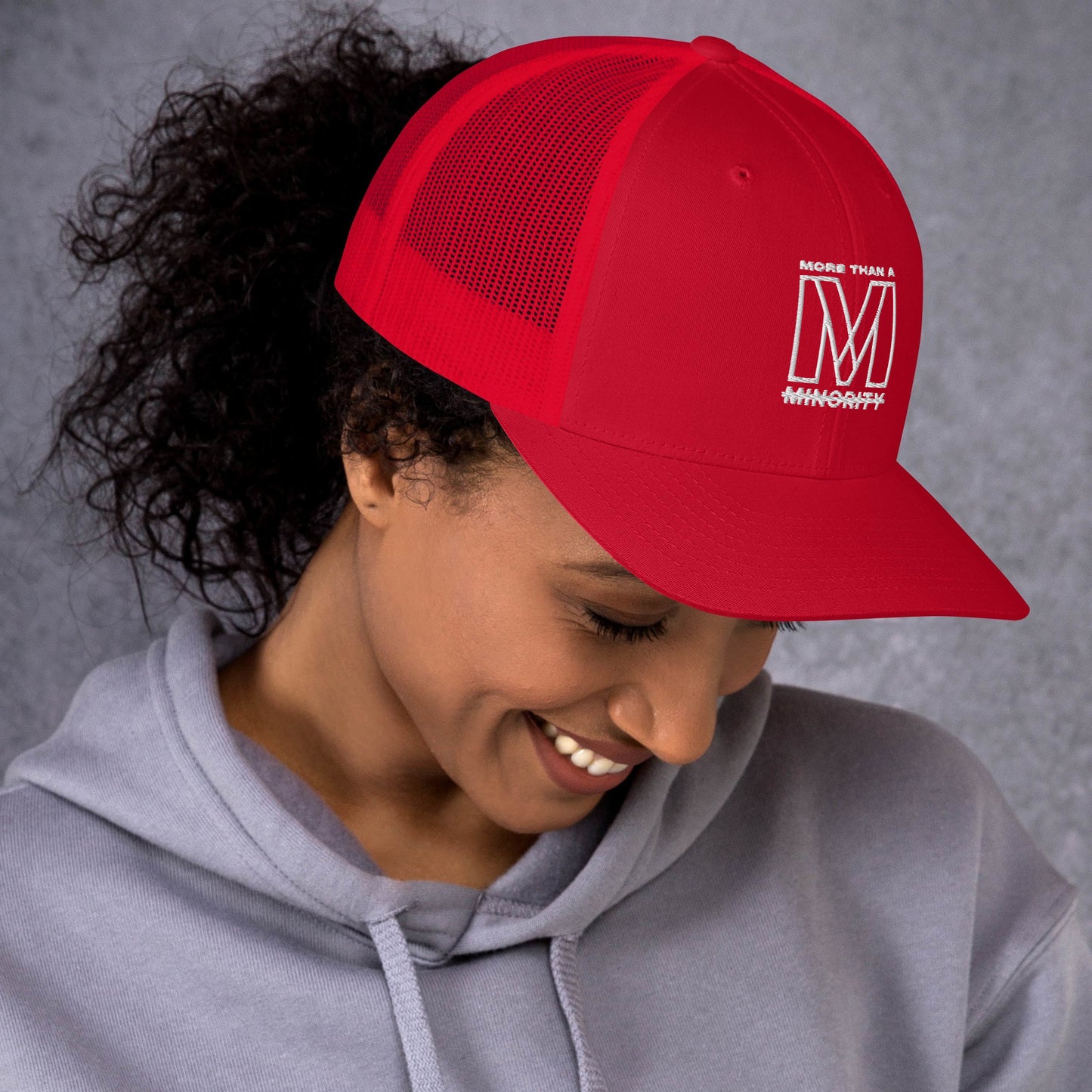 MTAM -Logo Trucker Cap, Mesh Back, Adjustable Snapback Hat, Comfortable Six-Panel Cap