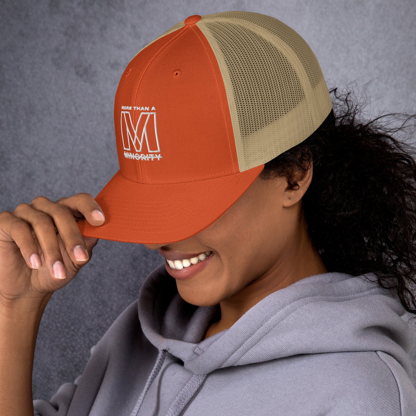 MTAM -Logo Trucker Cap, Mesh Back, Adjustable Snapback Hat, Comfortable Six-Panel Cap