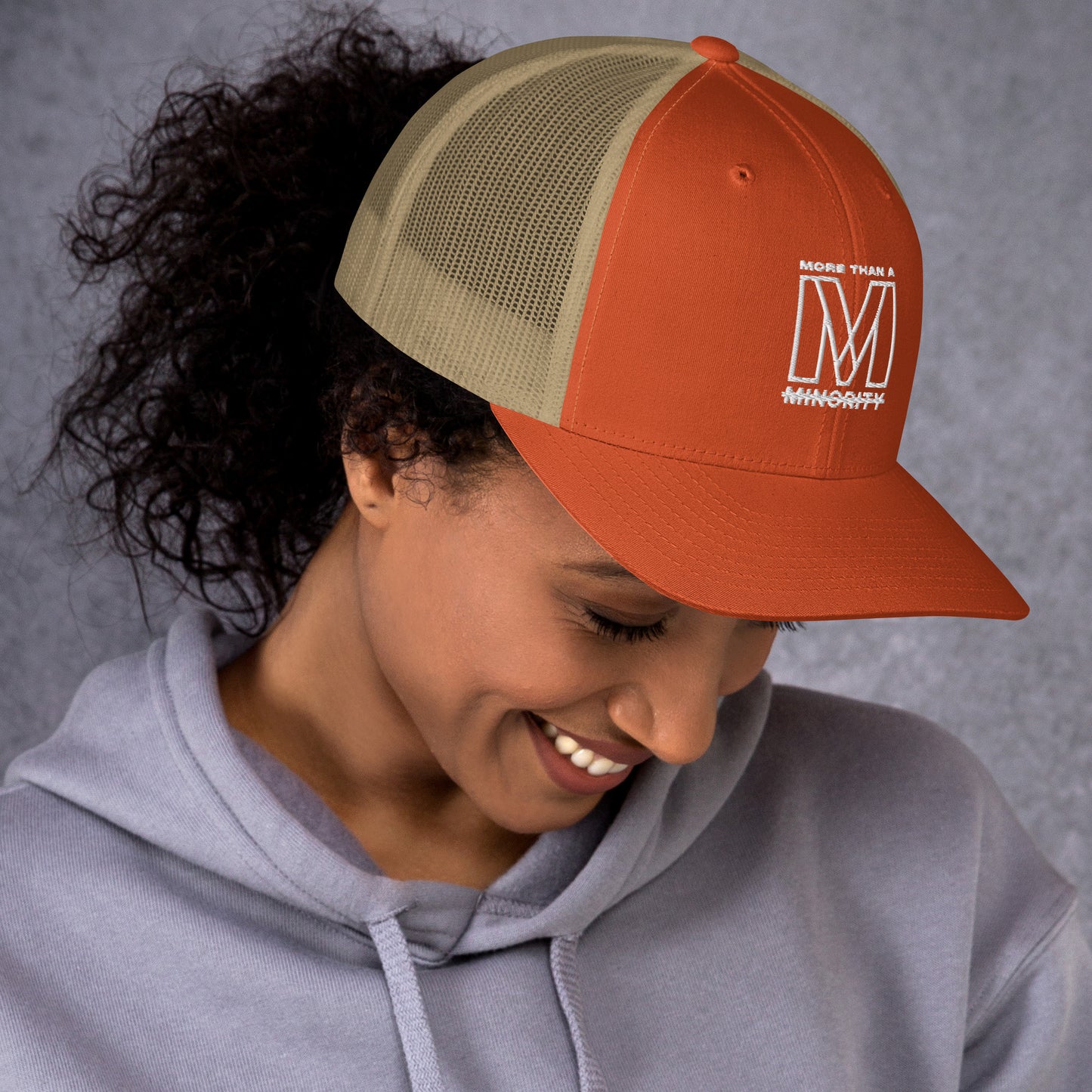 MTAM -Logo Trucker Cap, Mesh Back, Adjustable Snapback Hat, Comfortable Six-Panel Cap