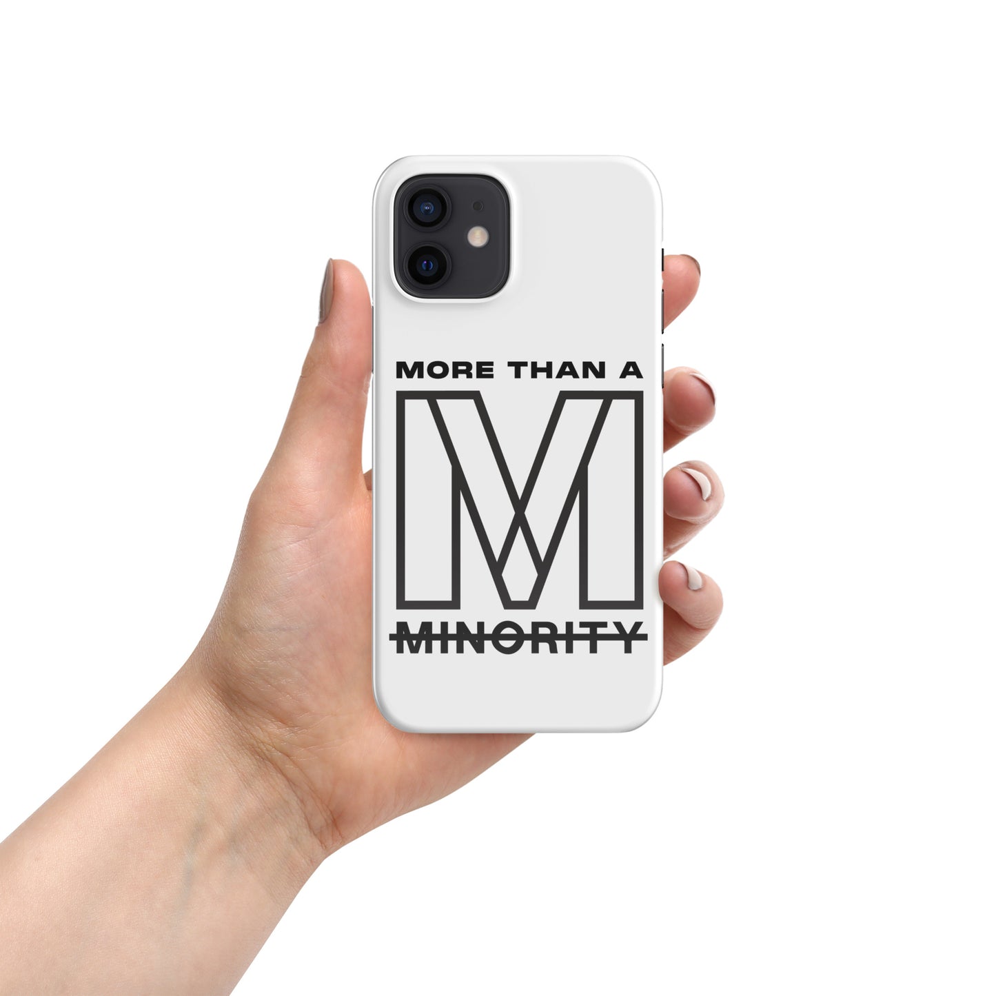 MTAM - More Than A Minority Snap case for iPhone® – Lightweight, Minimalist Design, Wireless Charging Compatible, Polycarbonate Material