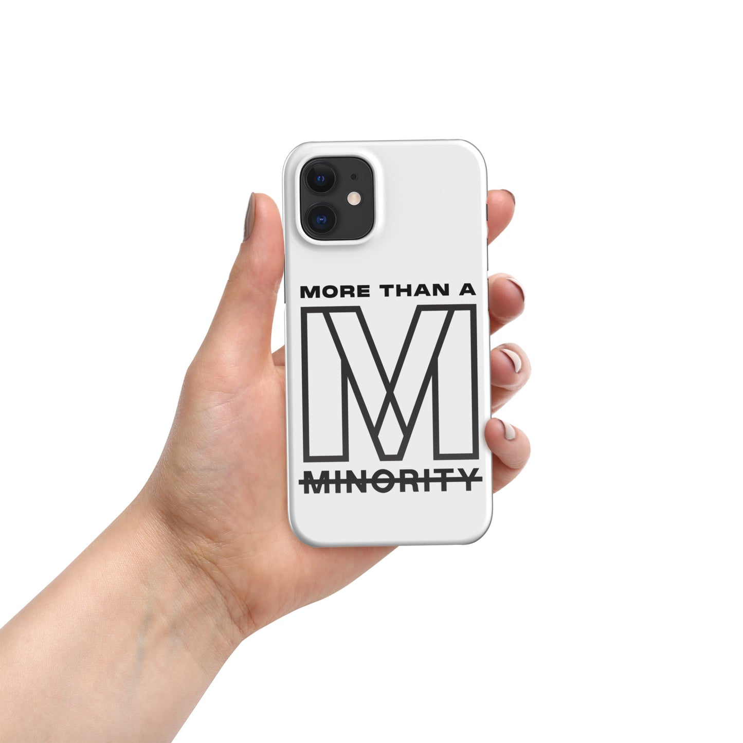 MTAM - More Than A Minority Snap case for iPhone® – Lightweight, Minimalist Design, Wireless Charging Compatible, Polycarbonate Material