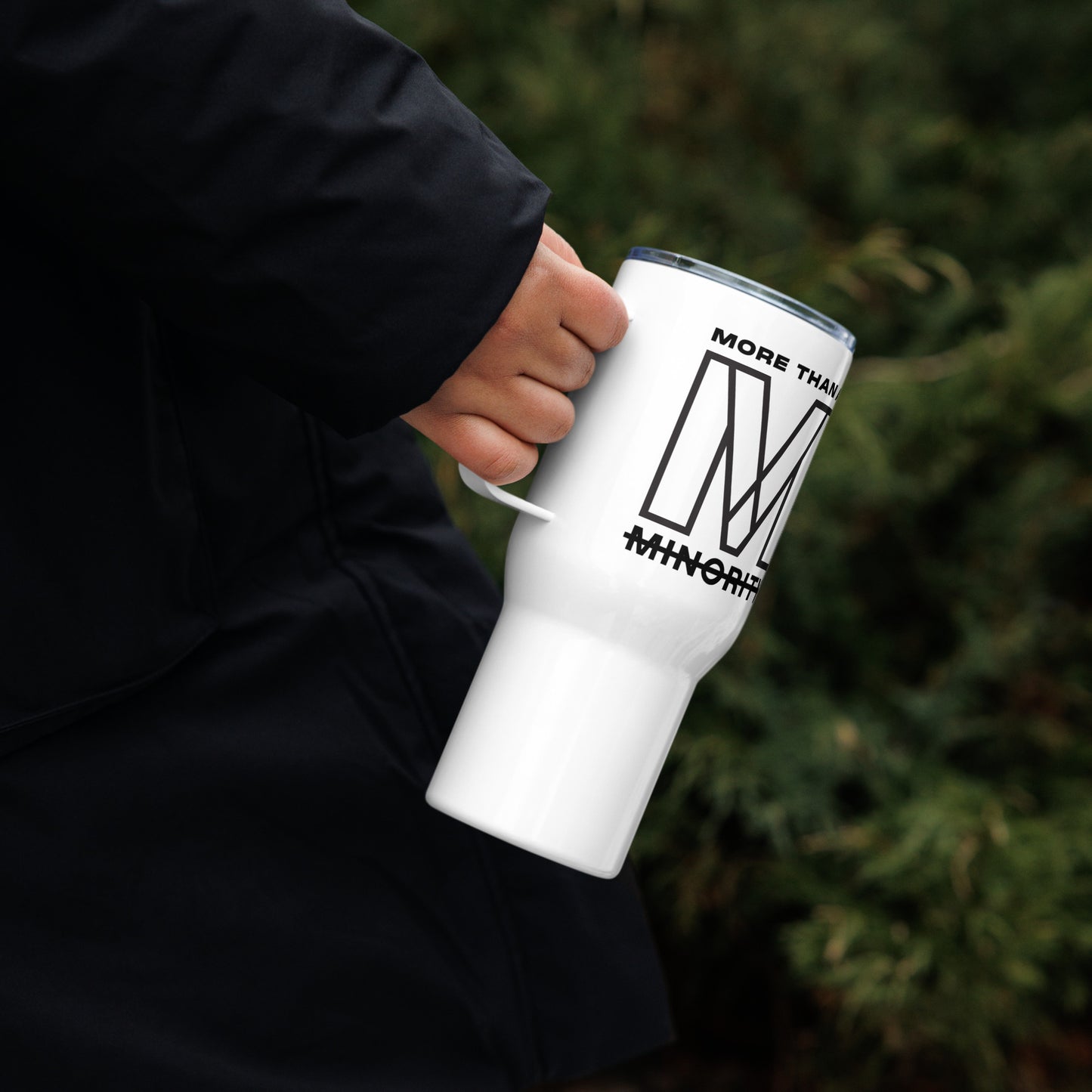 MTAM - More Than A Minority Travel Mug - Sleek, Durable, and Spill-Proof - Stainless Steel, BPA-Free, Perfect for Commutes and Adventures