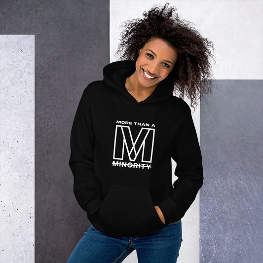 MTAM - Logog Unisex Hoodie (White Text) - Soft, Smooth, Stylish, Cozy, Pre-Shrunk Cotton, Polyester