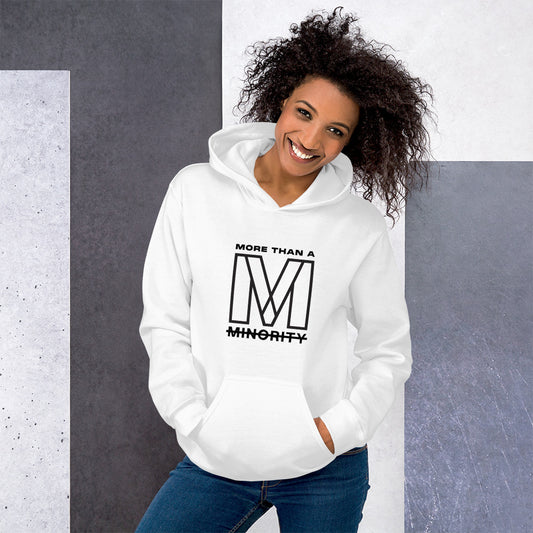 MTAM - Logo Unisex Hoodie (Black Text) - Soft, Smooth, Stylish, Cozy, Pre-Shrunk Cotton, Polyester