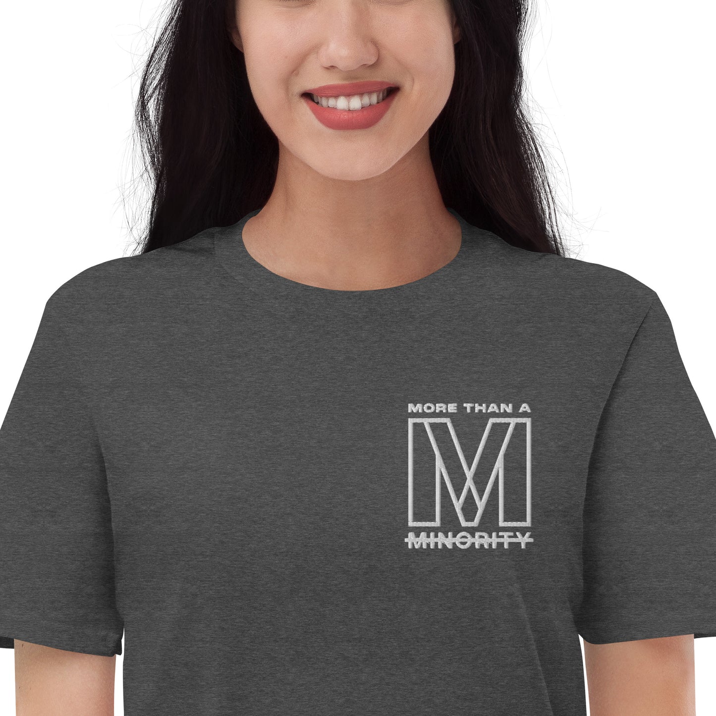 MTAM - More Than A Minority Embroidered Logo +  Warning: Valuable Handle With Care Tee - Multiple Color, 100% Cotton, Multiple Colors, Trendy Unisex Streetwear T-Shirt