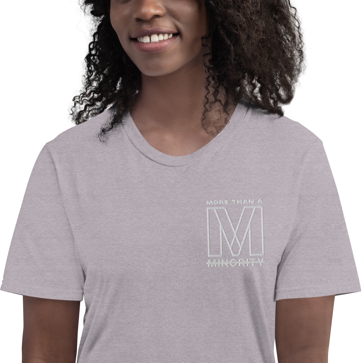 MTAM - More Than A Minority Embroidered Logo +  Warning: Valuable Handle With Care Tee - Multiple Color, 100% Cotton, Multiple Colors, Trendy Unisex Streetwear T-Shirt