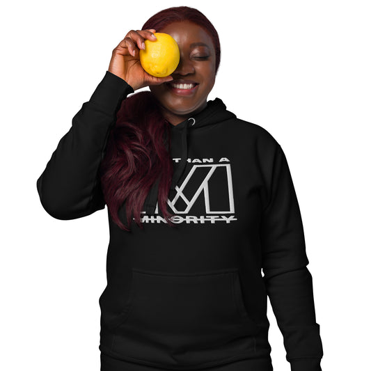 MTAM - More Than A Minority Embroidered Logo + Valuable Hoodie - Ultra-Soft, Stylish, and Warm with Valuable Back Patch - Premium Streetwear