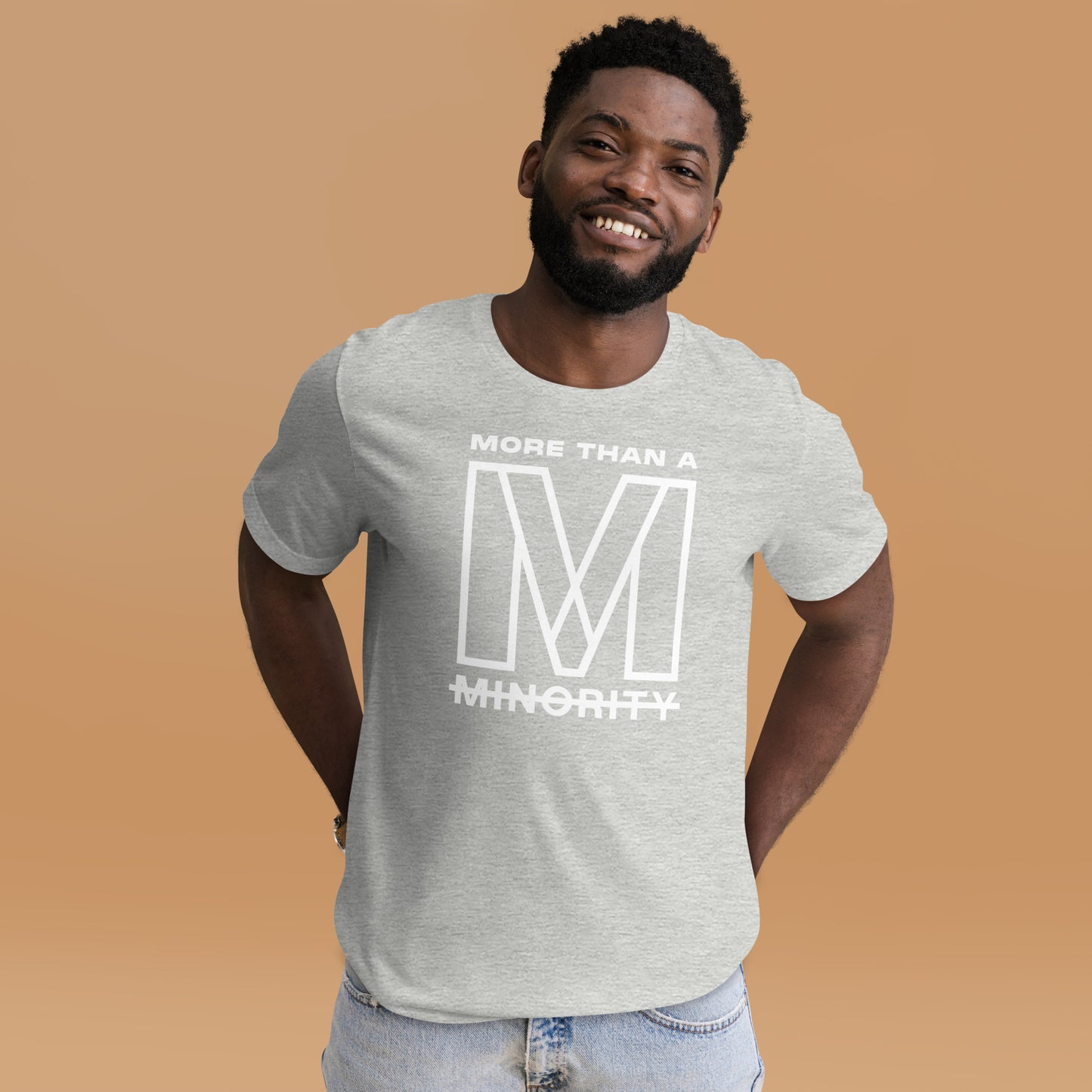 MTAM - More Than A Minority Tee - White Text | Soft, Lightweight, 100% Cotton, Pre-Shrunk