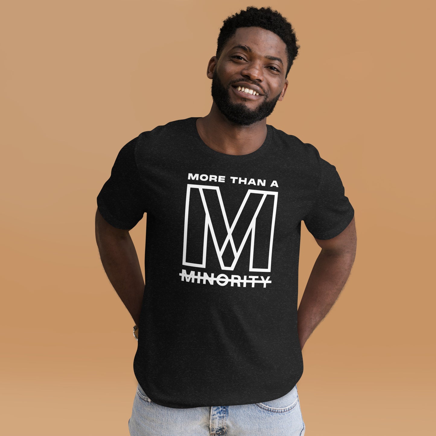 MTAM - More Than A Minority Tee - White Text | Soft, Lightweight, 100% Cotton, Pre-Shrunk