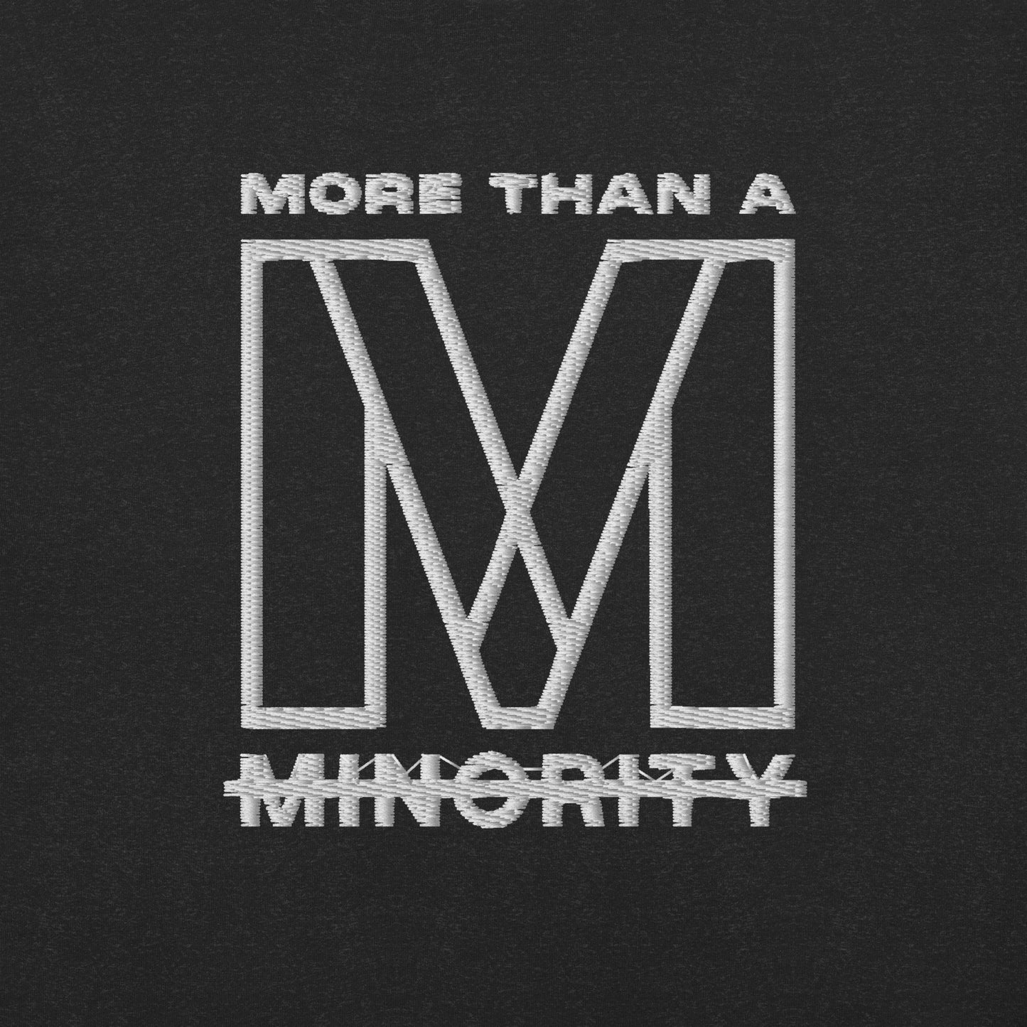 MTAM - More Than A Minority Embroidered Logo Tee - Multiple Color, 100% Cotton, Multiple Colors, Trendy Unisex Streetwear T-Shirt