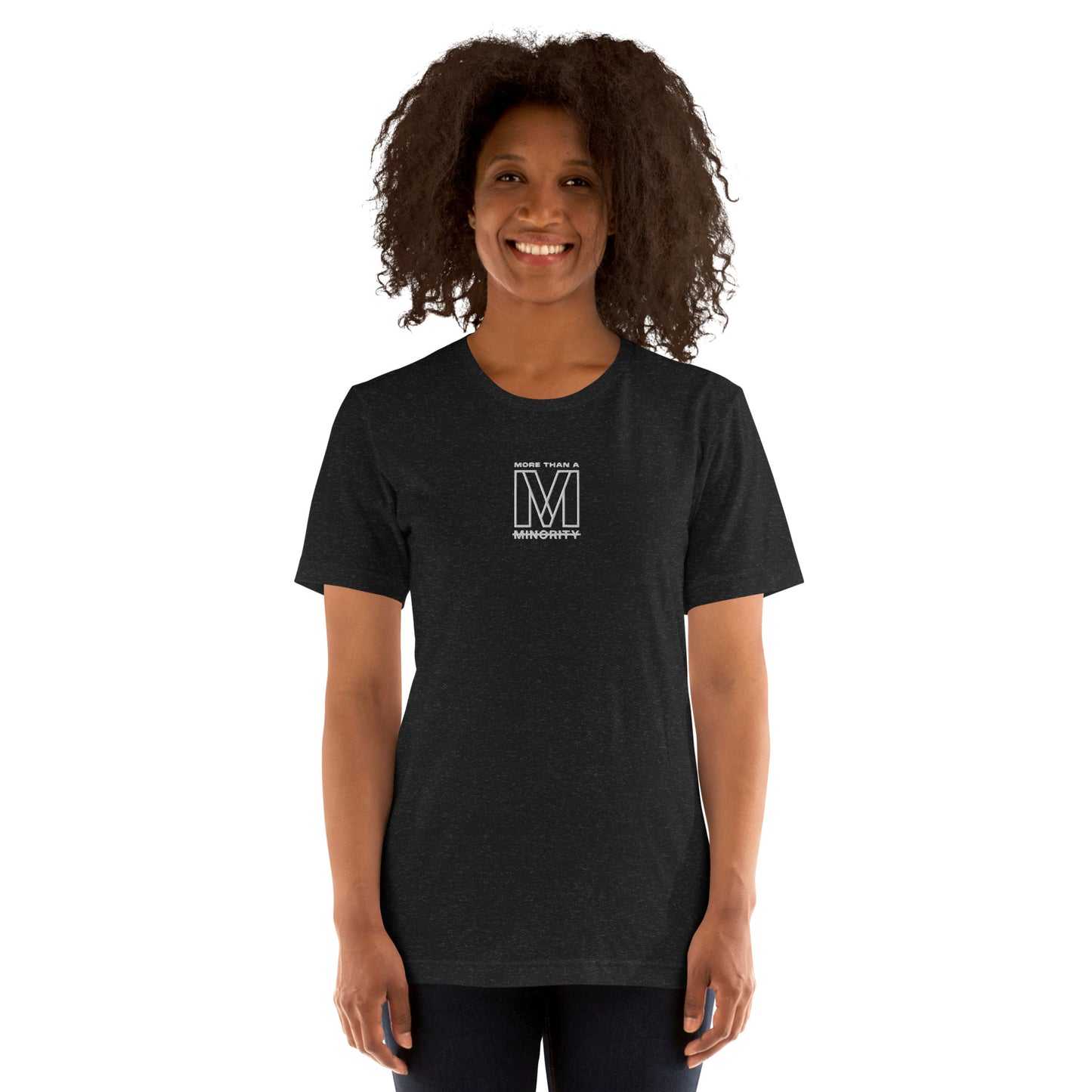 MTAM - More Than A Minority Embroidered Logo Tee - Multiple Color, 100% Cotton, Multiple Colors, Trendy Unisex Streetwear T-Shirt