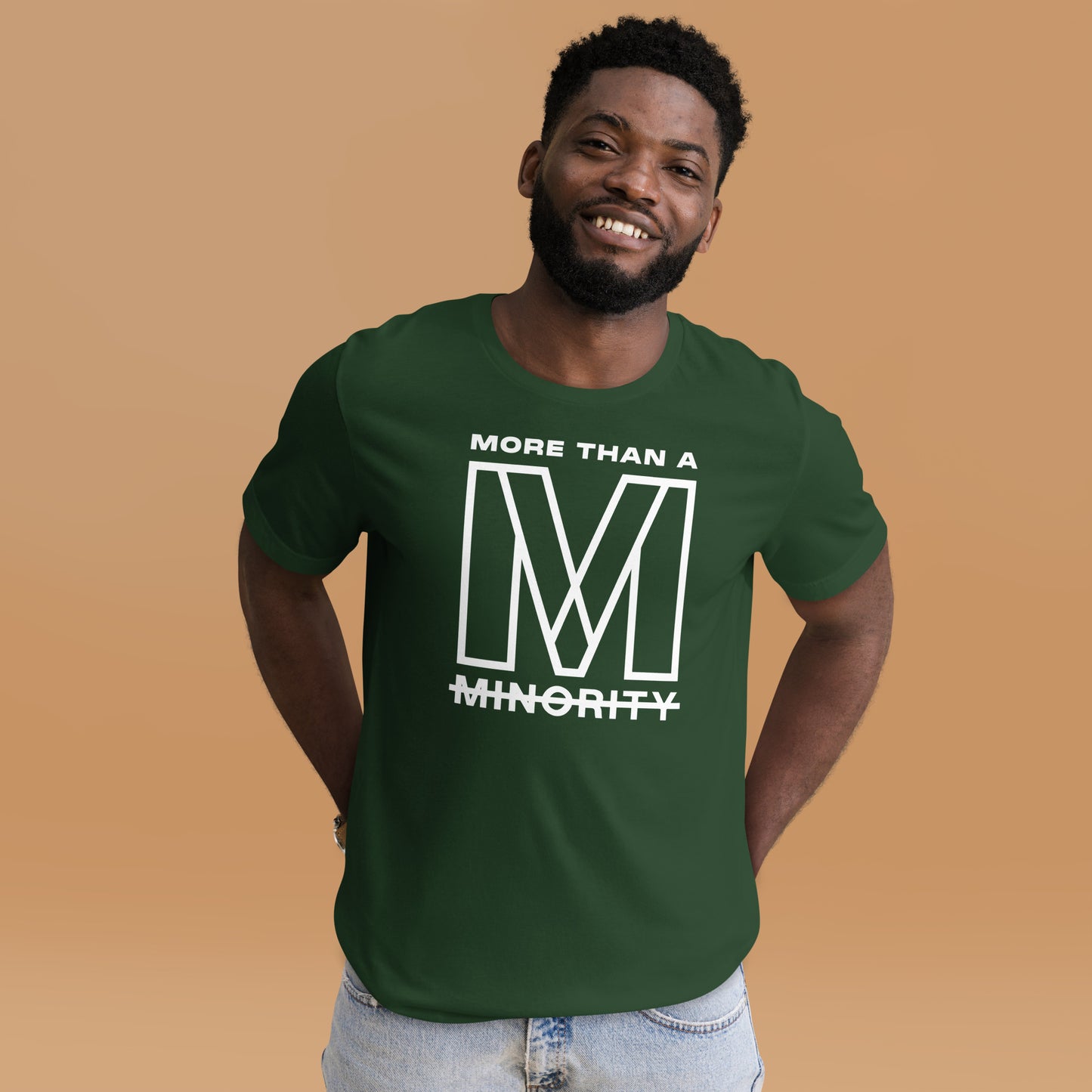 MTAM - More Than A Minority Tee - White Text | Soft, Lightweight, 100% Cotton, Pre-Shrunk